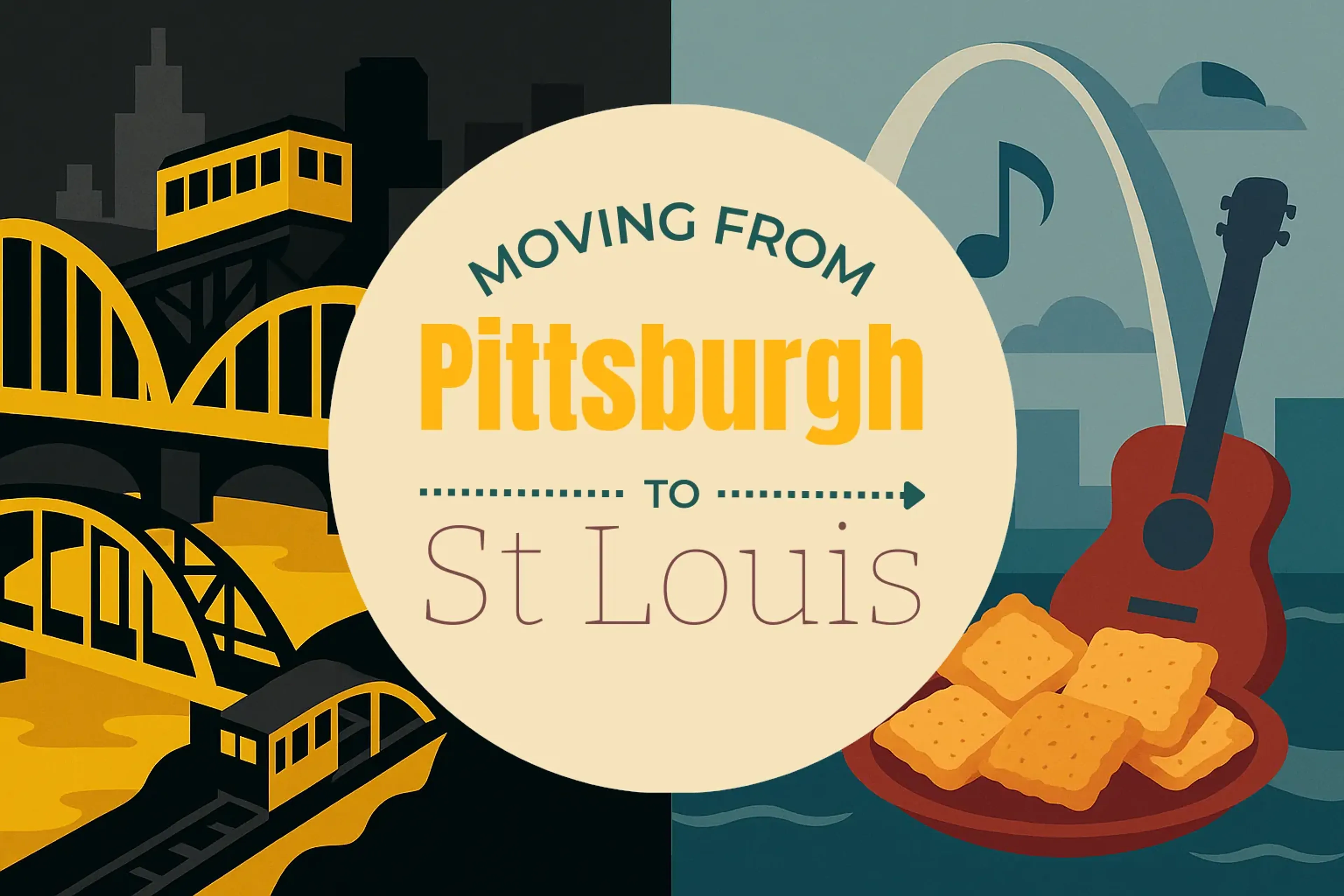Side-by-side comparison of Pittsburgh to St. Louis moving companies