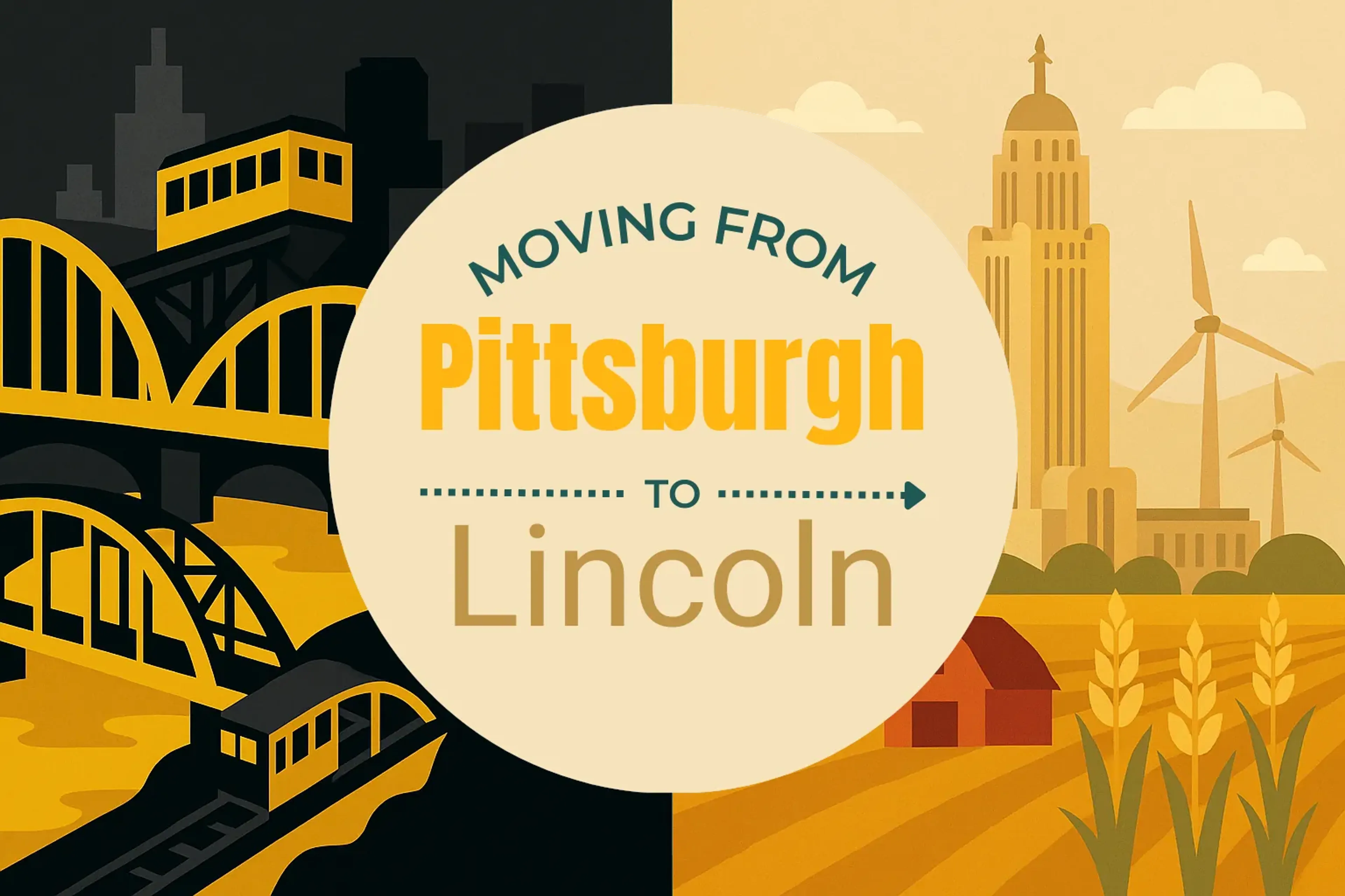 Side-by-side comparison of Pittsburgh to Lincoln moving companies