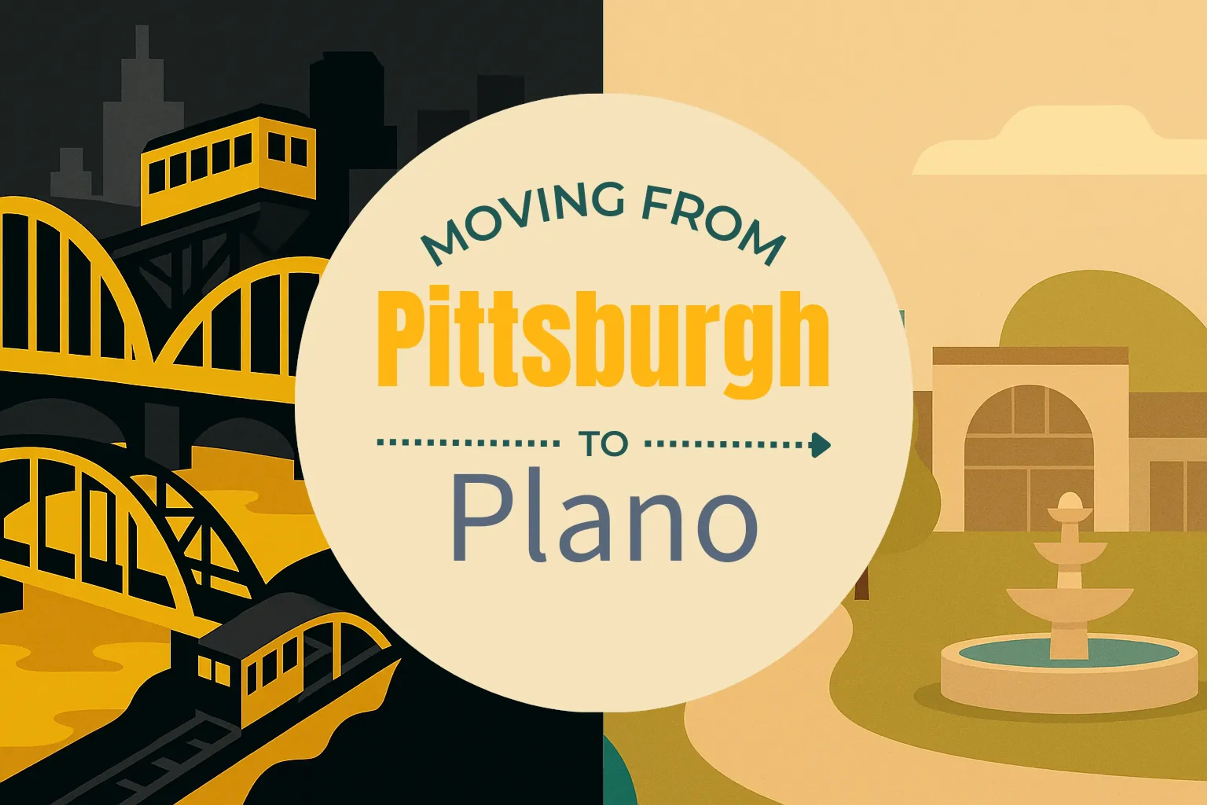 Side-by-side comparison of Pittsburgh to Plano moving companies