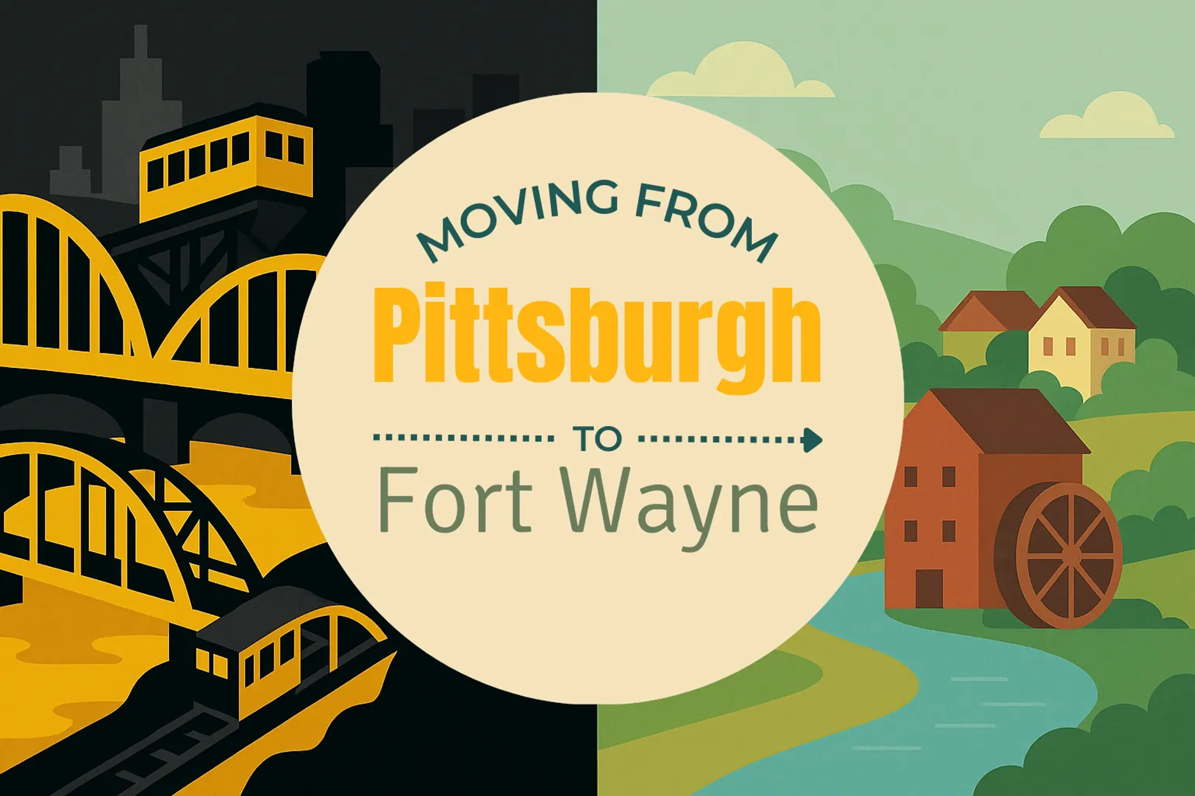 Side-by-side comparison of Pittsburgh to Fort Wayne moving companies