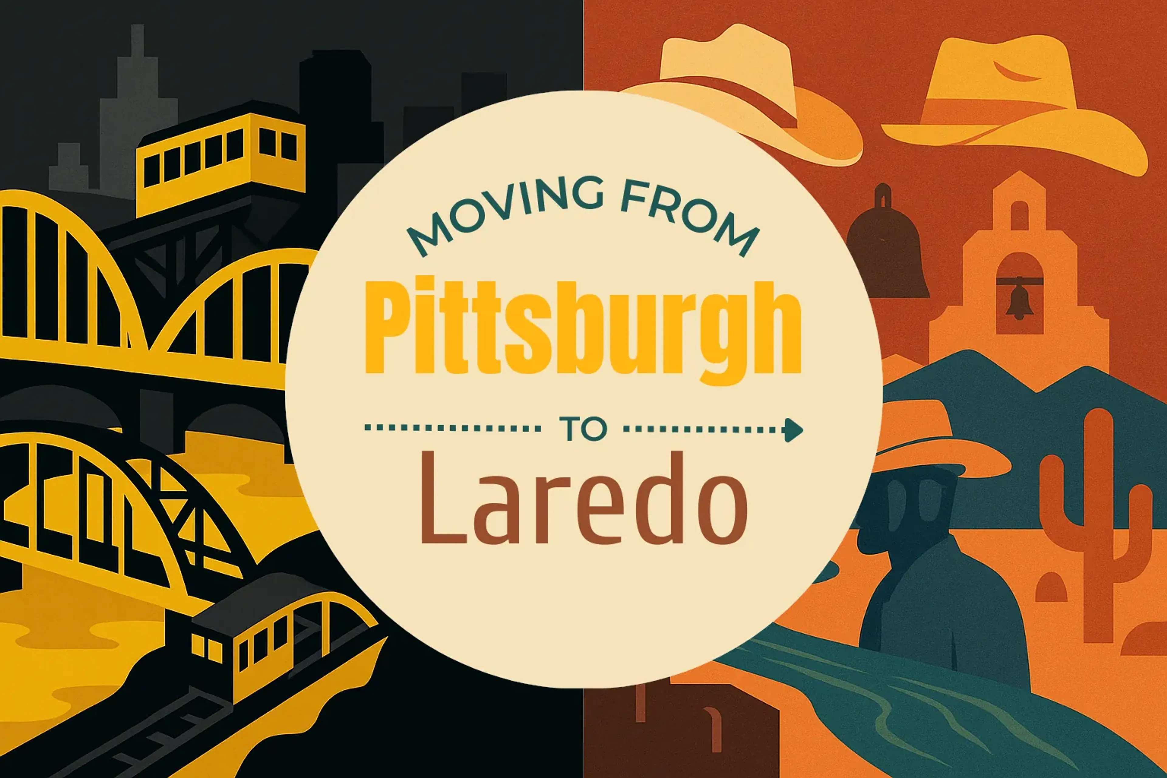 Side-by-side comparison of Pittsburgh to Laredo moving companies