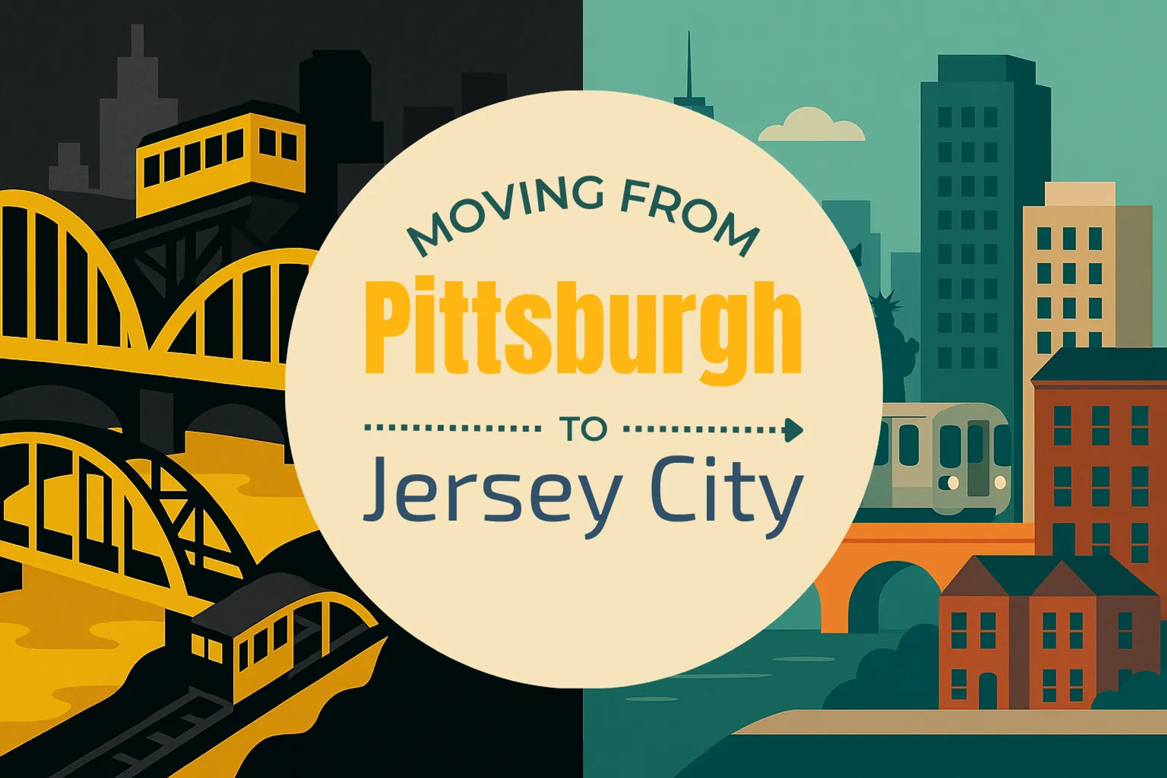 Side-by-side comparison of Pittsburgh to Jersey City moving companies