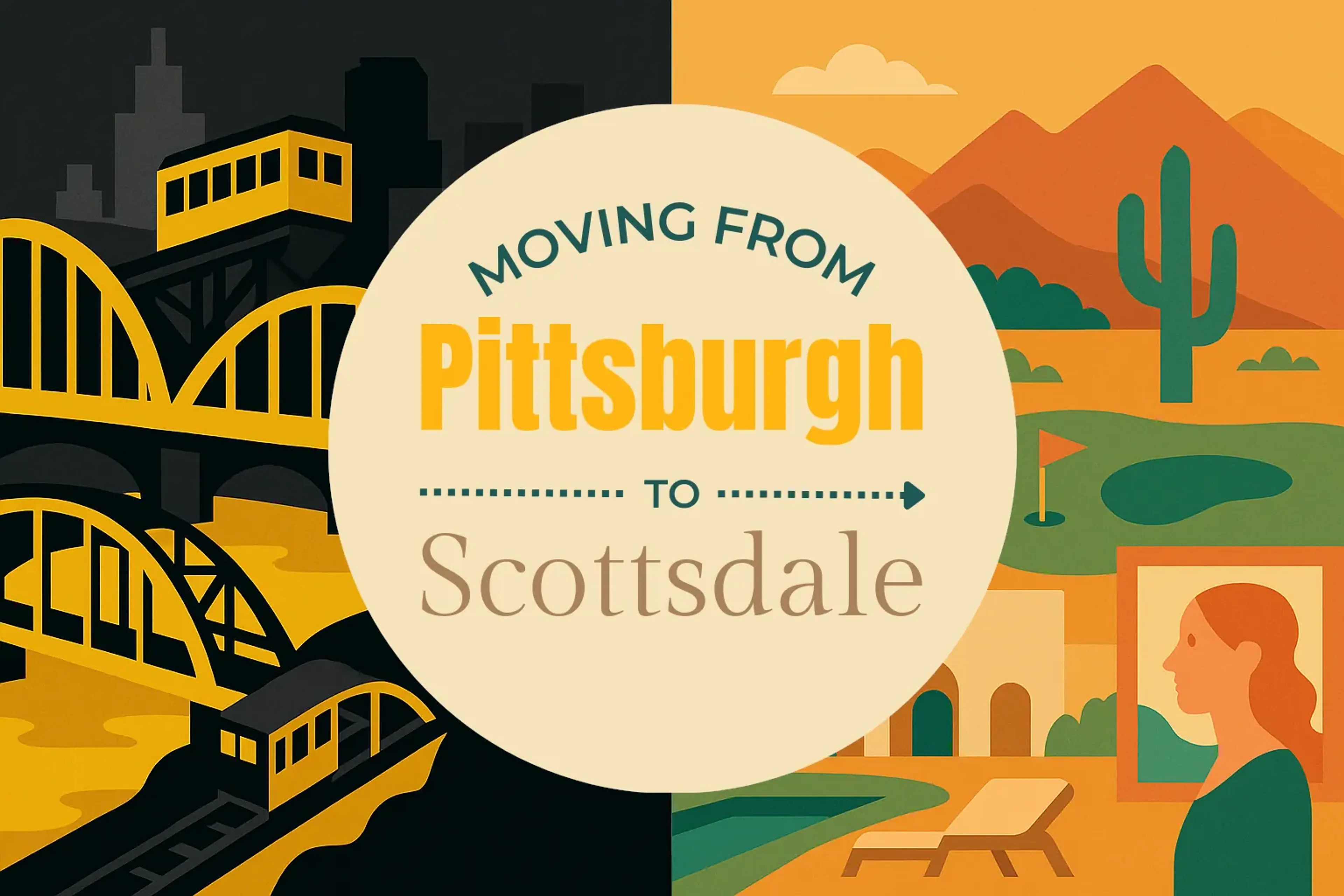 Side-by-side comparison of Pittsburgh to Scottsdale moving companies