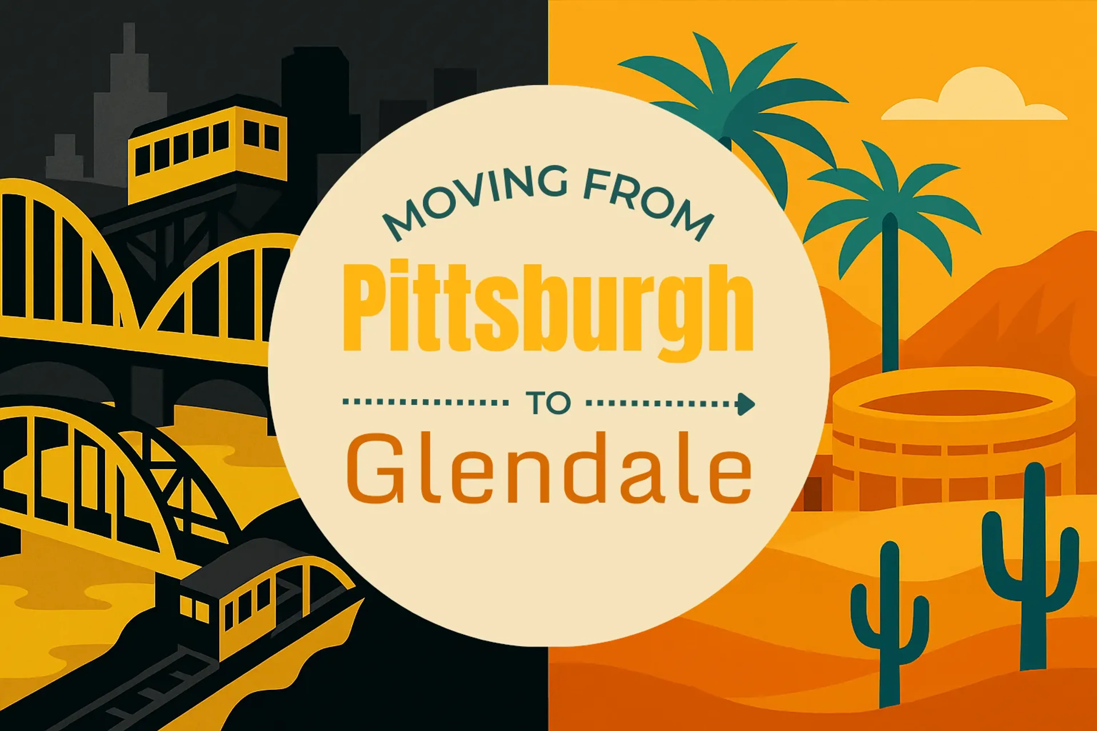Side-by-side comparison of Pittsburgh to Glendale moving companies