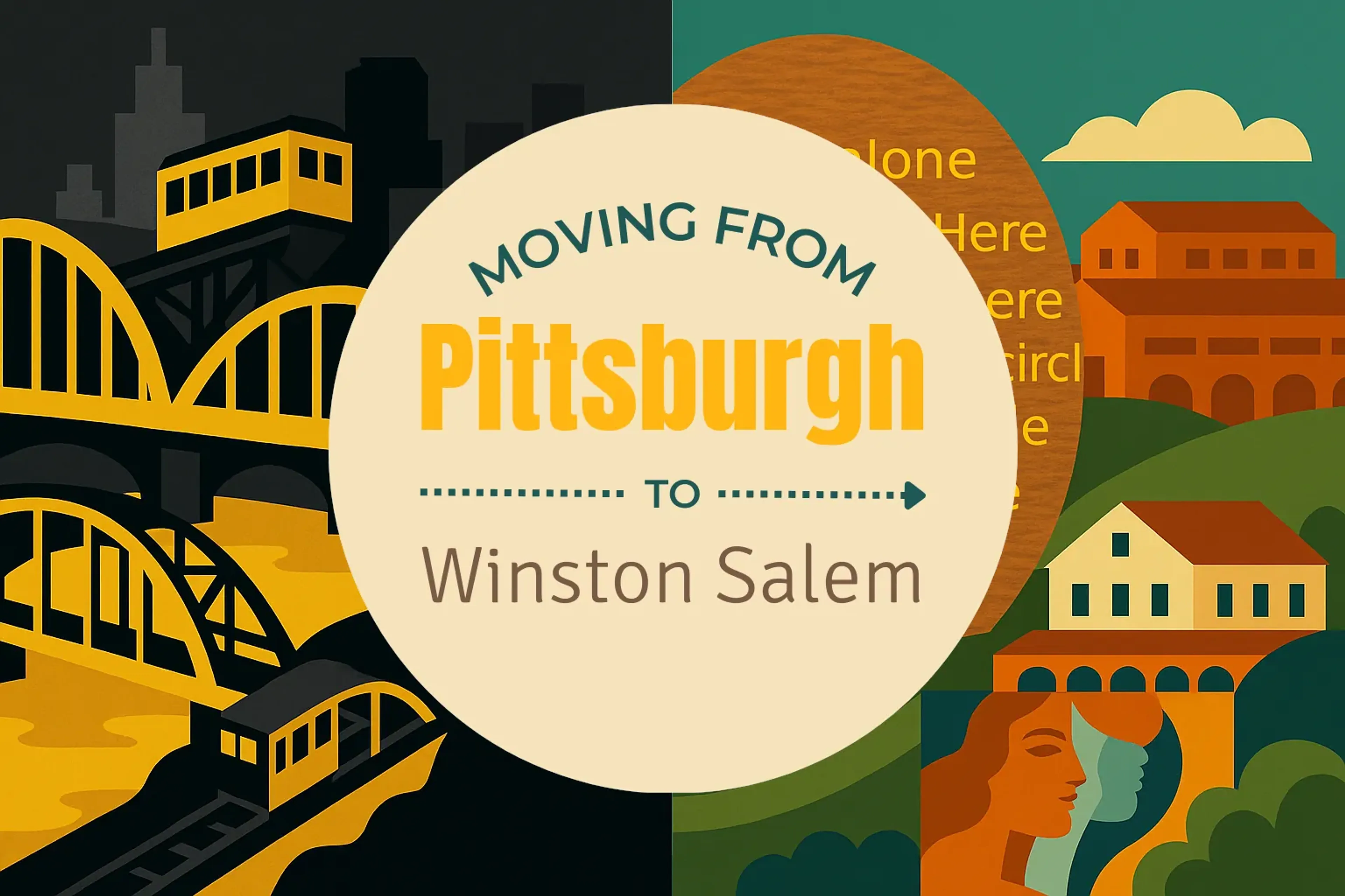 Side-by-side comparison of Pittsburgh to Winston Salem moving companies