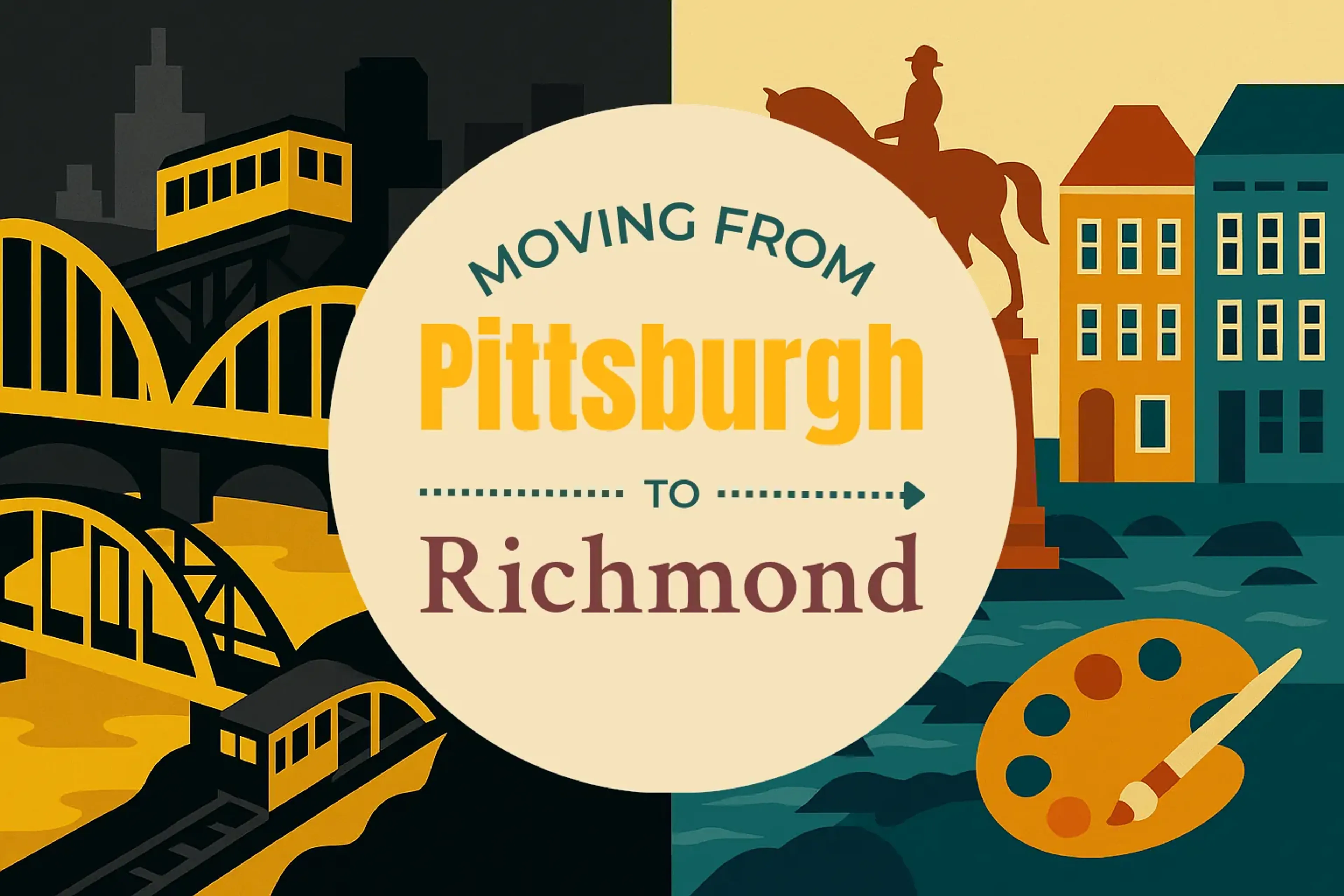 Side-by-side comparison of Pittsburgh to Richmond moving companies