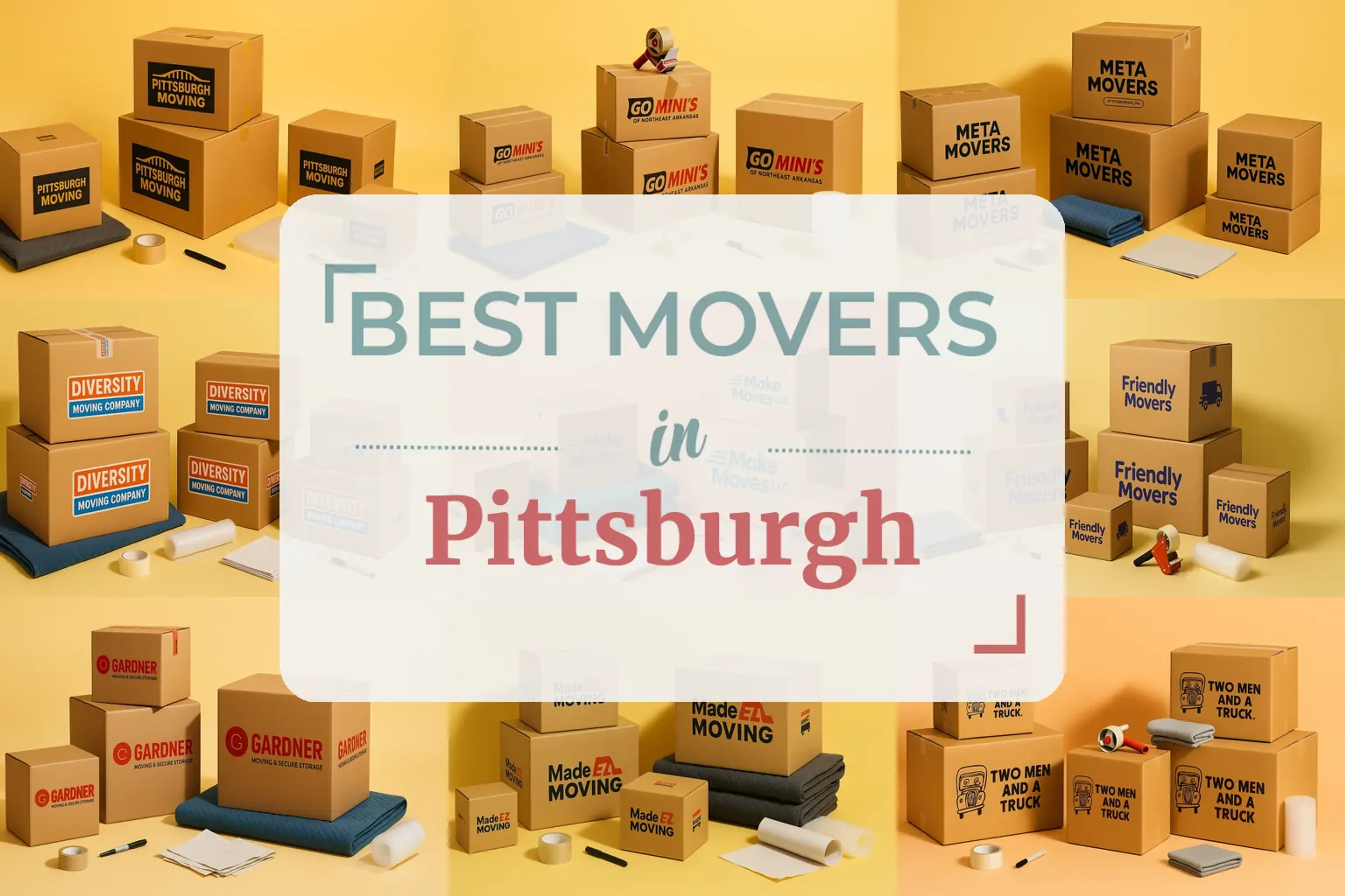 Side-by-side comparison of Pittsburgh moving companies