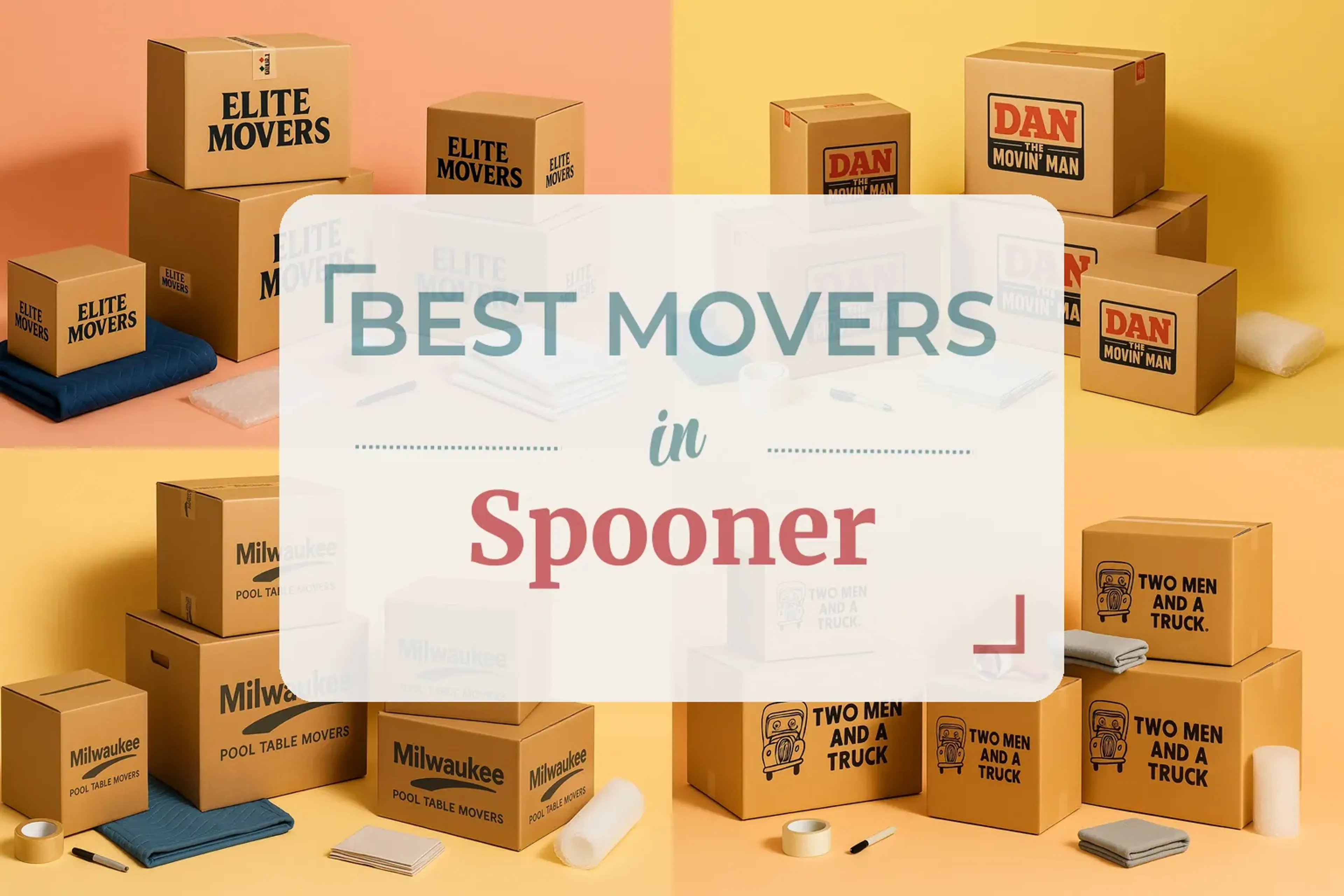 Side-by-side comparison of Spooner moving companies