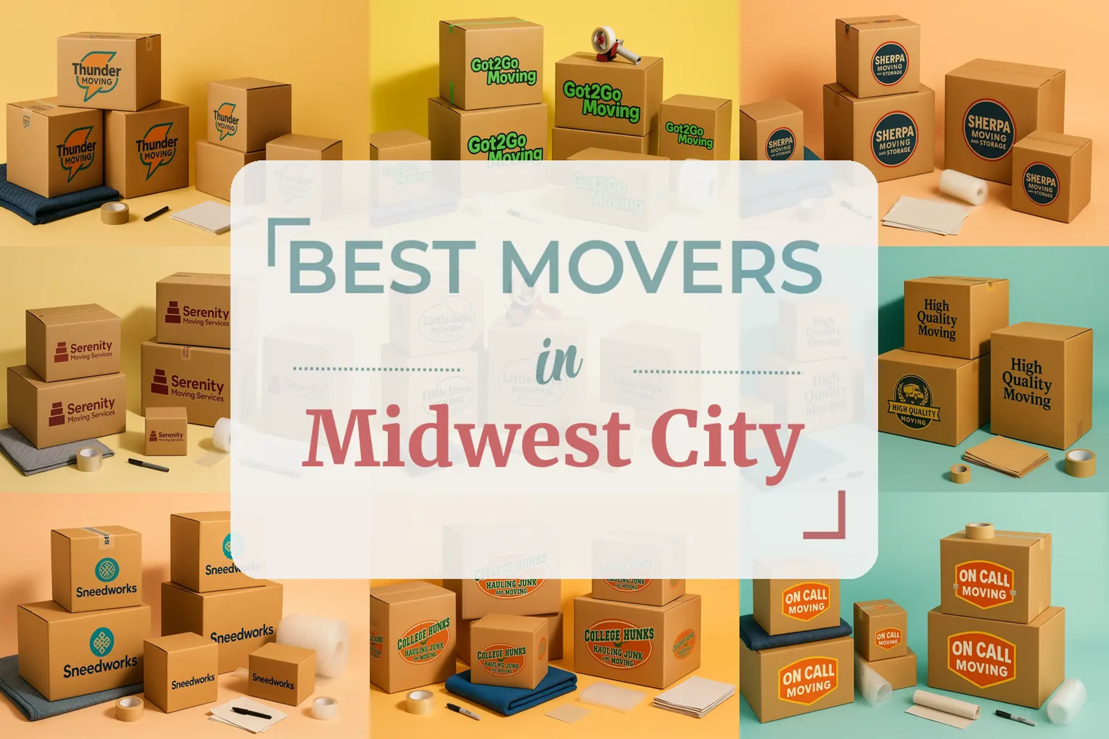 Side-by-side comparison of Midwest City moving companies