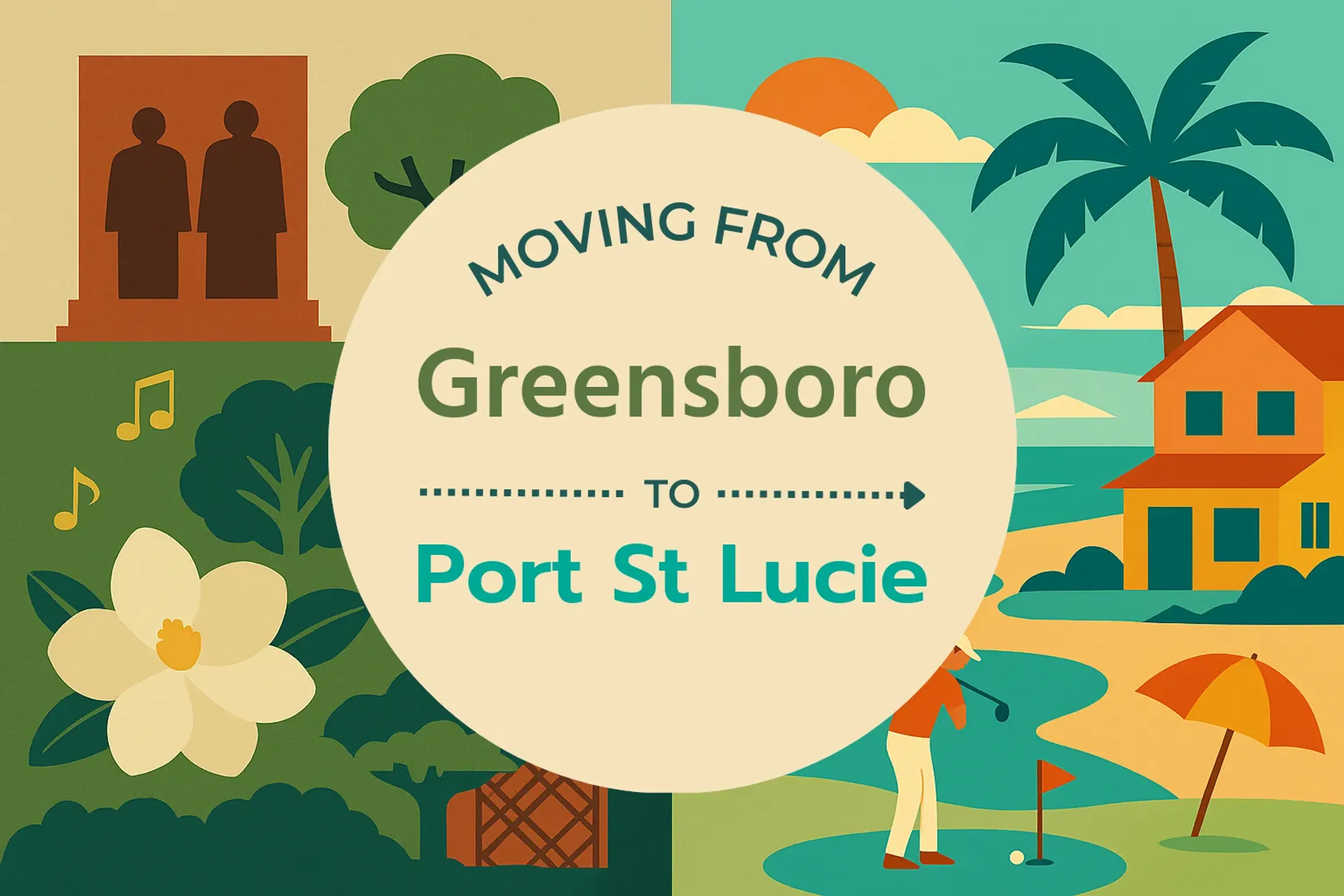 Side-by-side comparison of Greensboro to Port St. Lucie moving companies