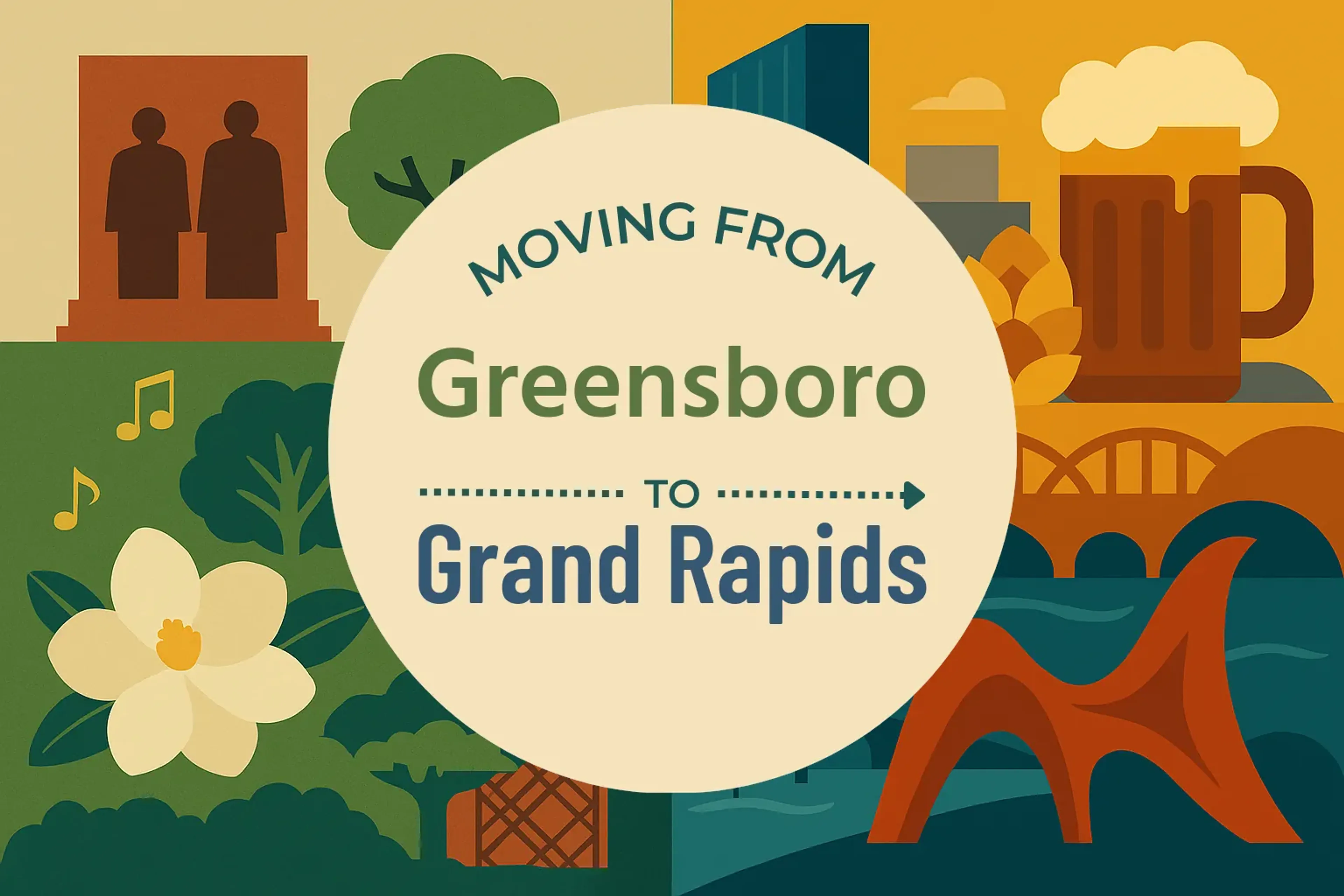 Side-by-side comparison of Greensboro to Grand Rapids moving companies