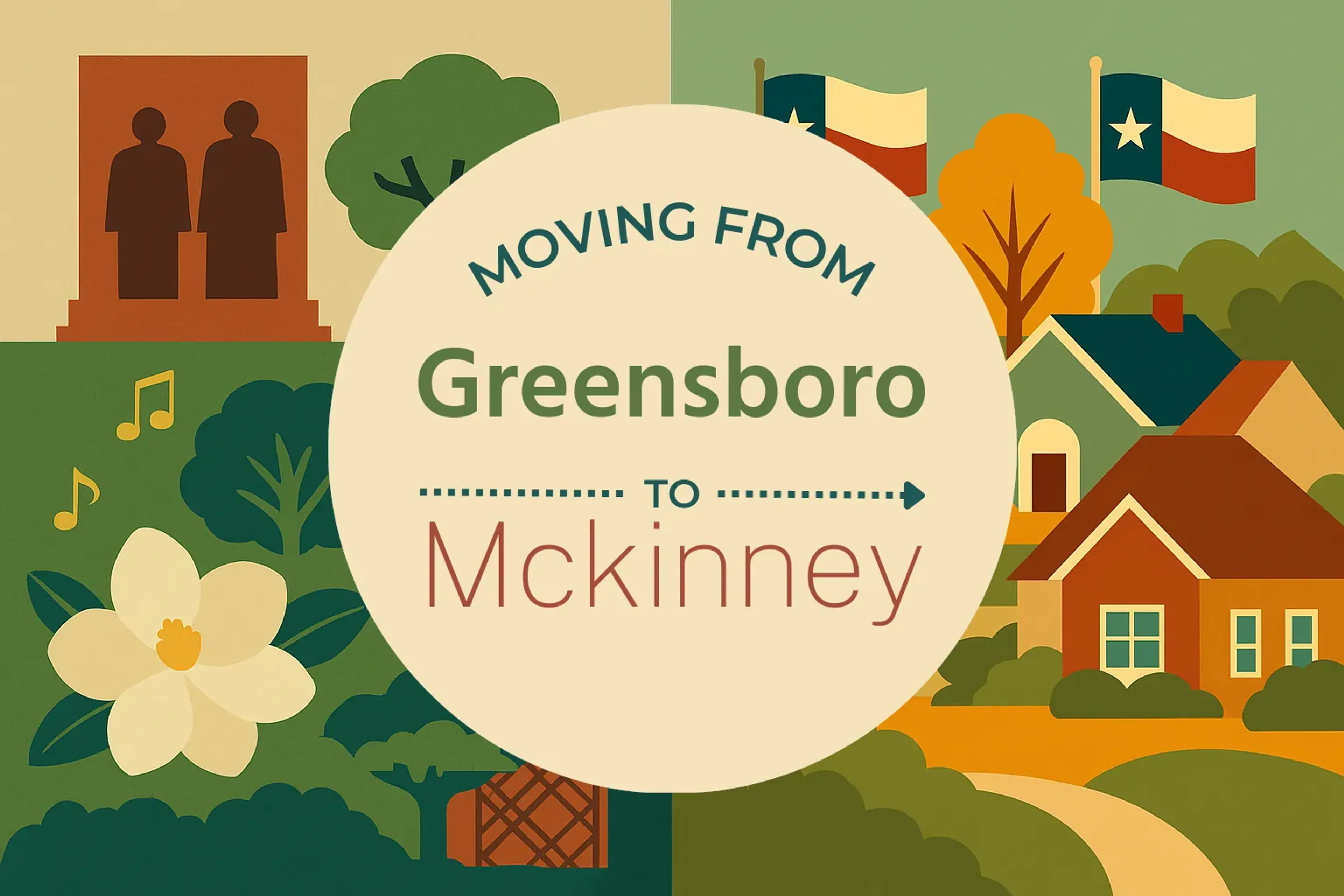 Side-by-side comparison of Greensboro to Mckinney moving companies