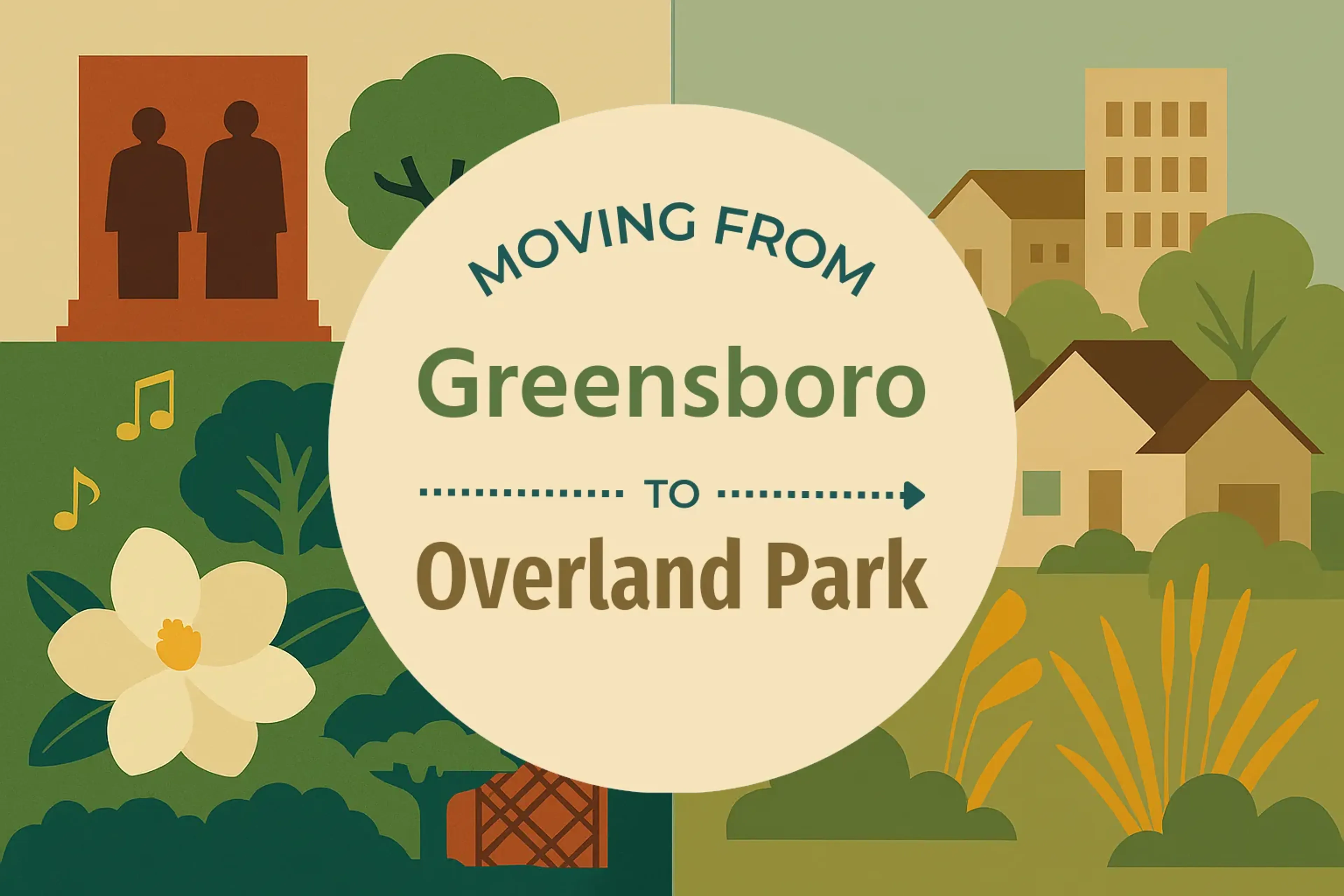 Side-by-side comparison of Greensboro to Overland Park moving companies