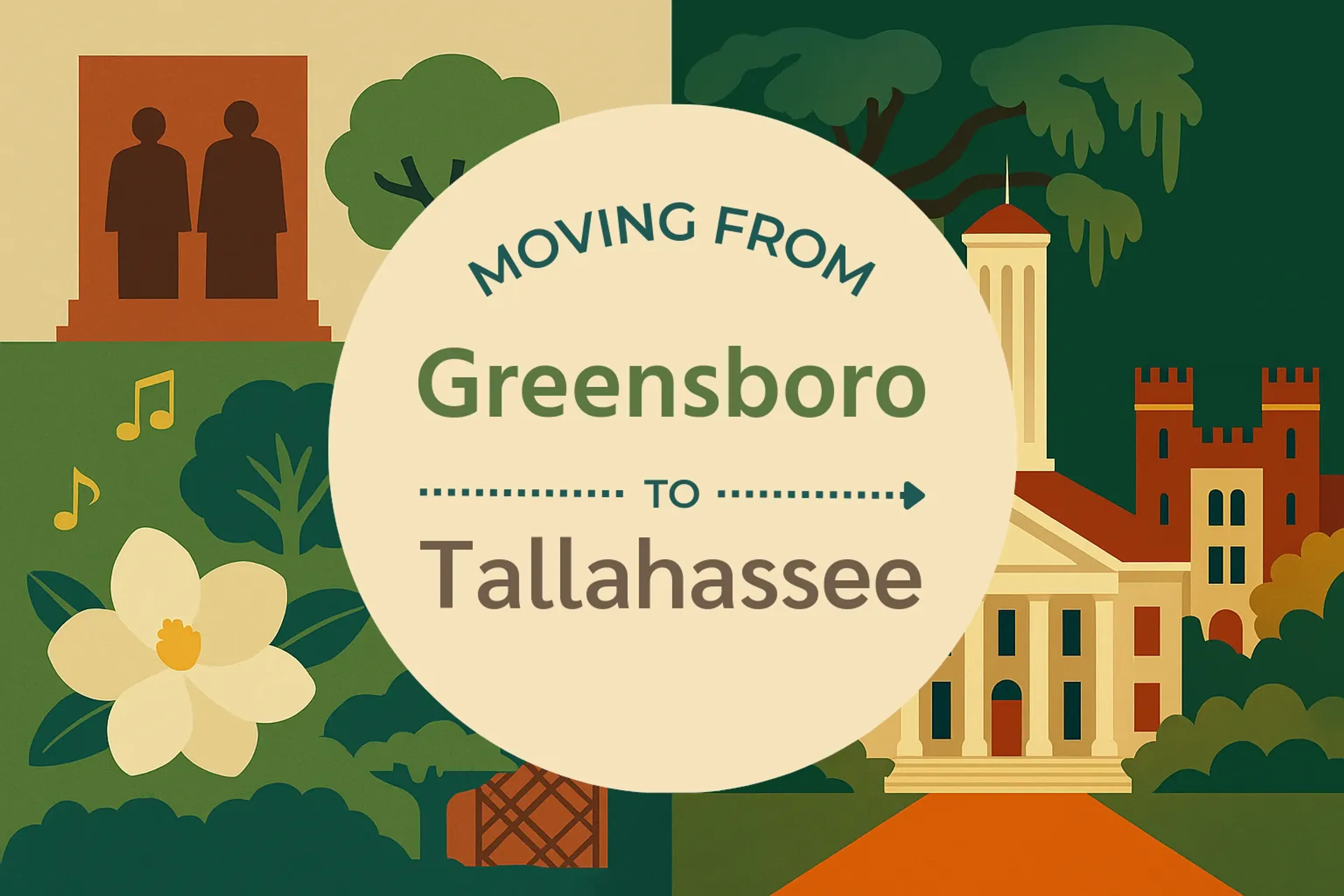 Side-by-side comparison of Greensboro to Tallahassee moving companies