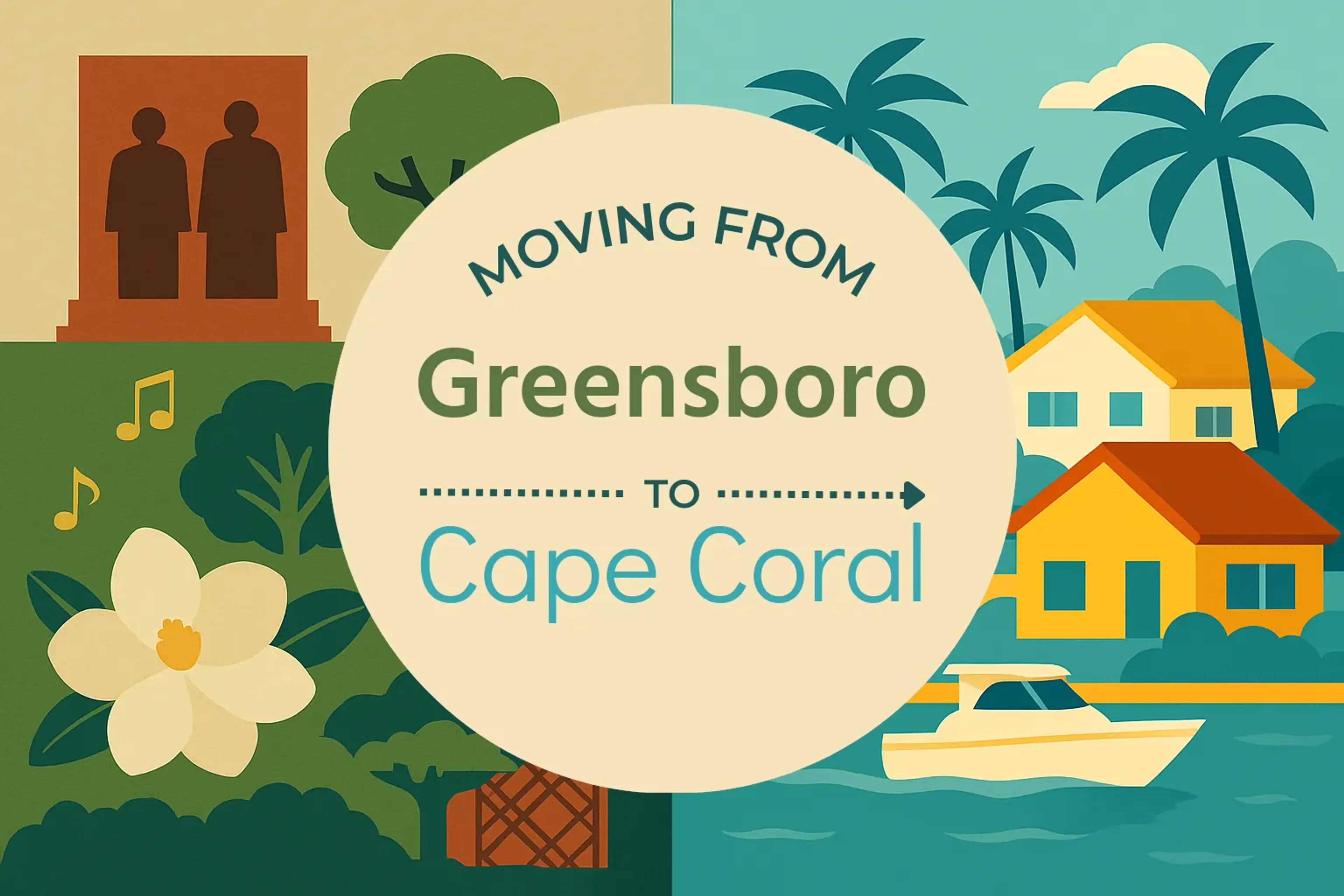 Side-by-side comparison of Greensboro to Cape Coral moving companies