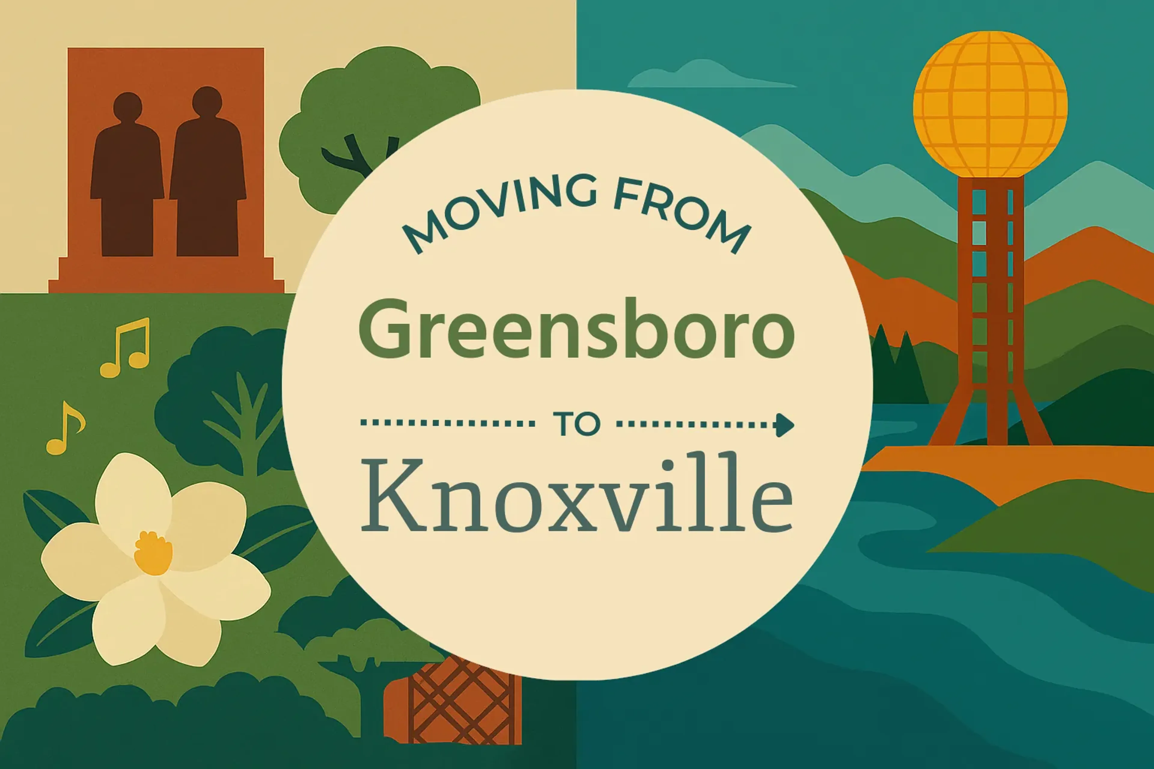 Side-by-side comparison of Greensboro to Knoxville moving companies
