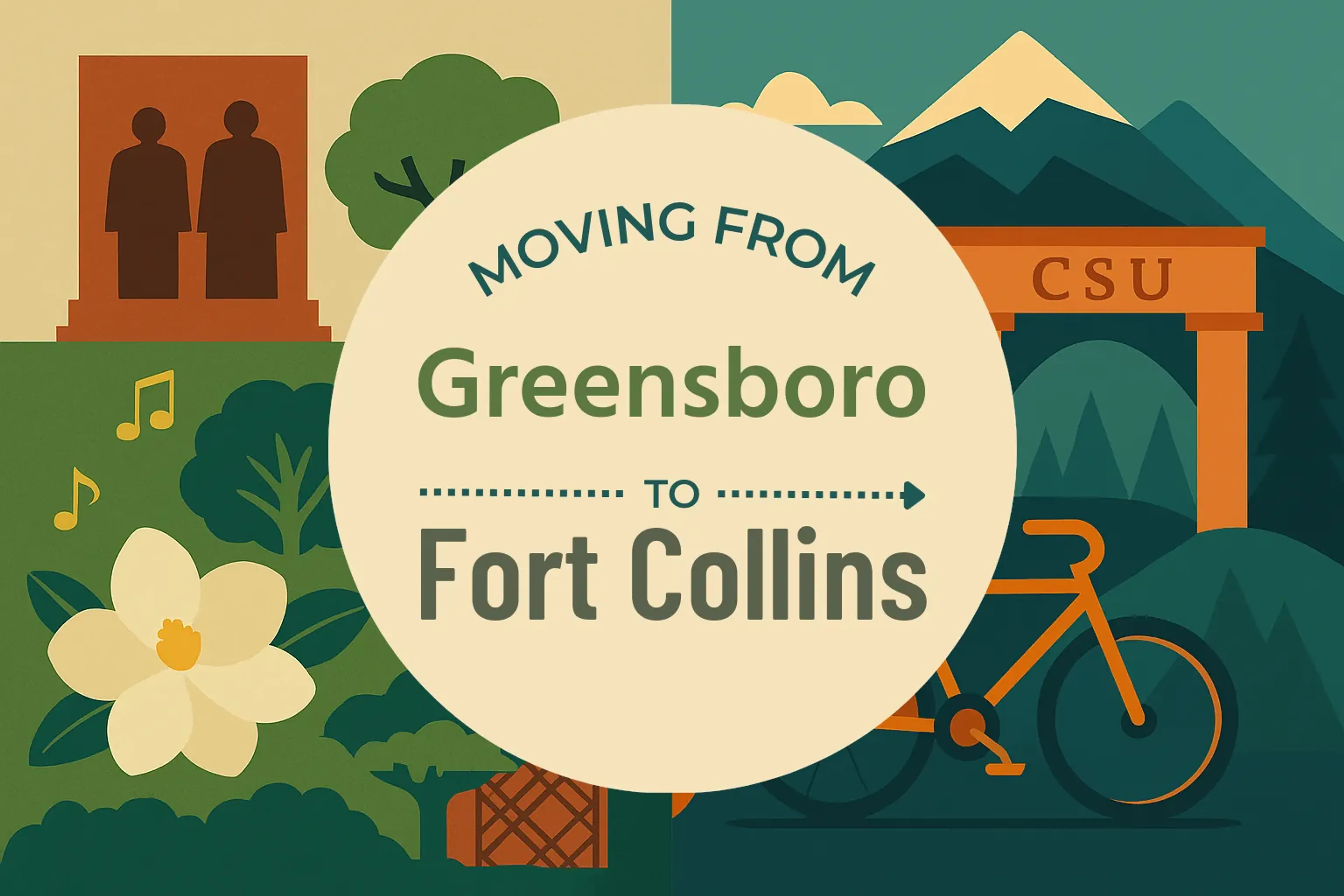Side-by-side comparison of Greensboro to Fort Collins moving companies