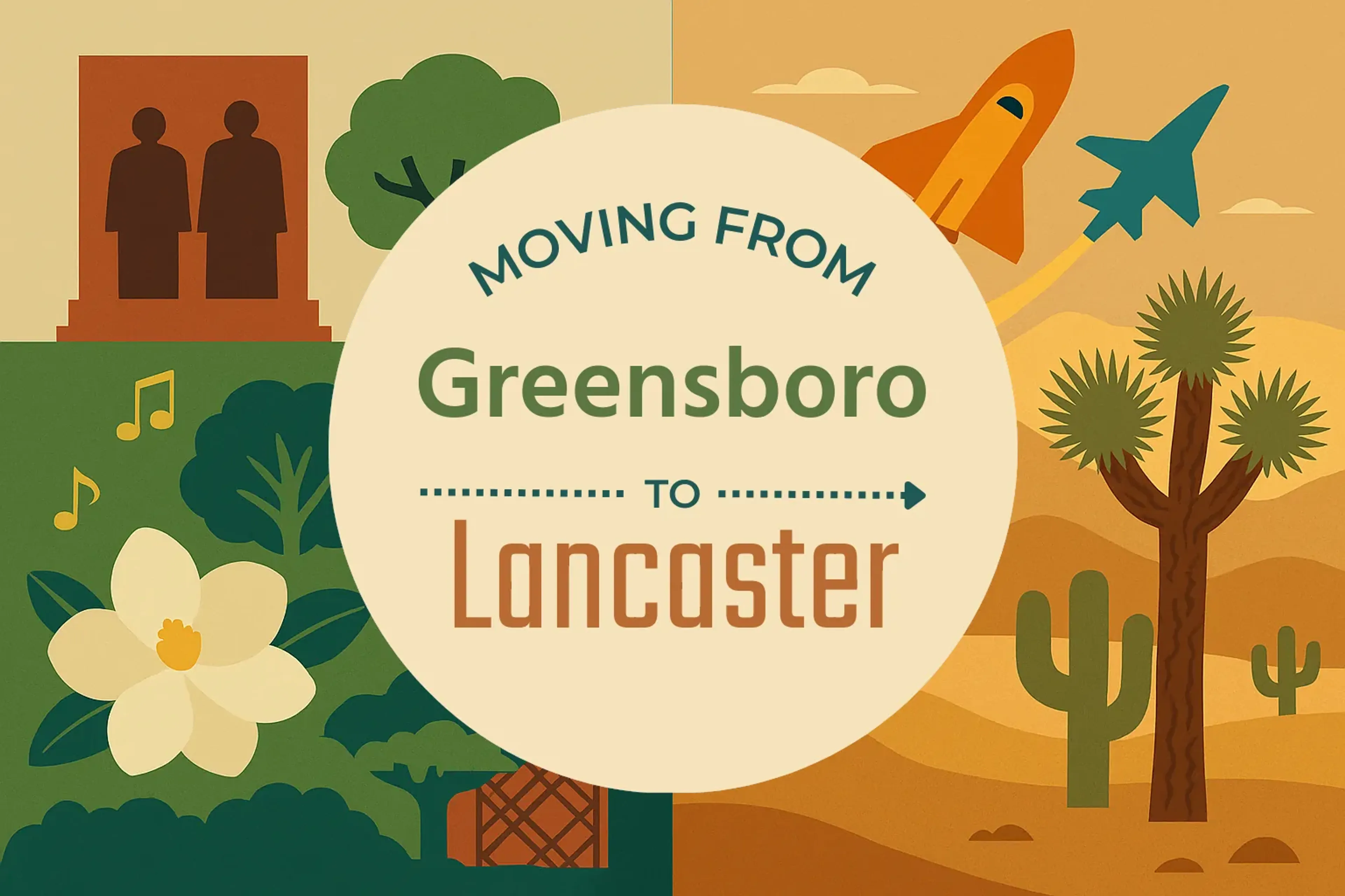 Side-by-side comparison of Greensboro to Lancaster moving companies