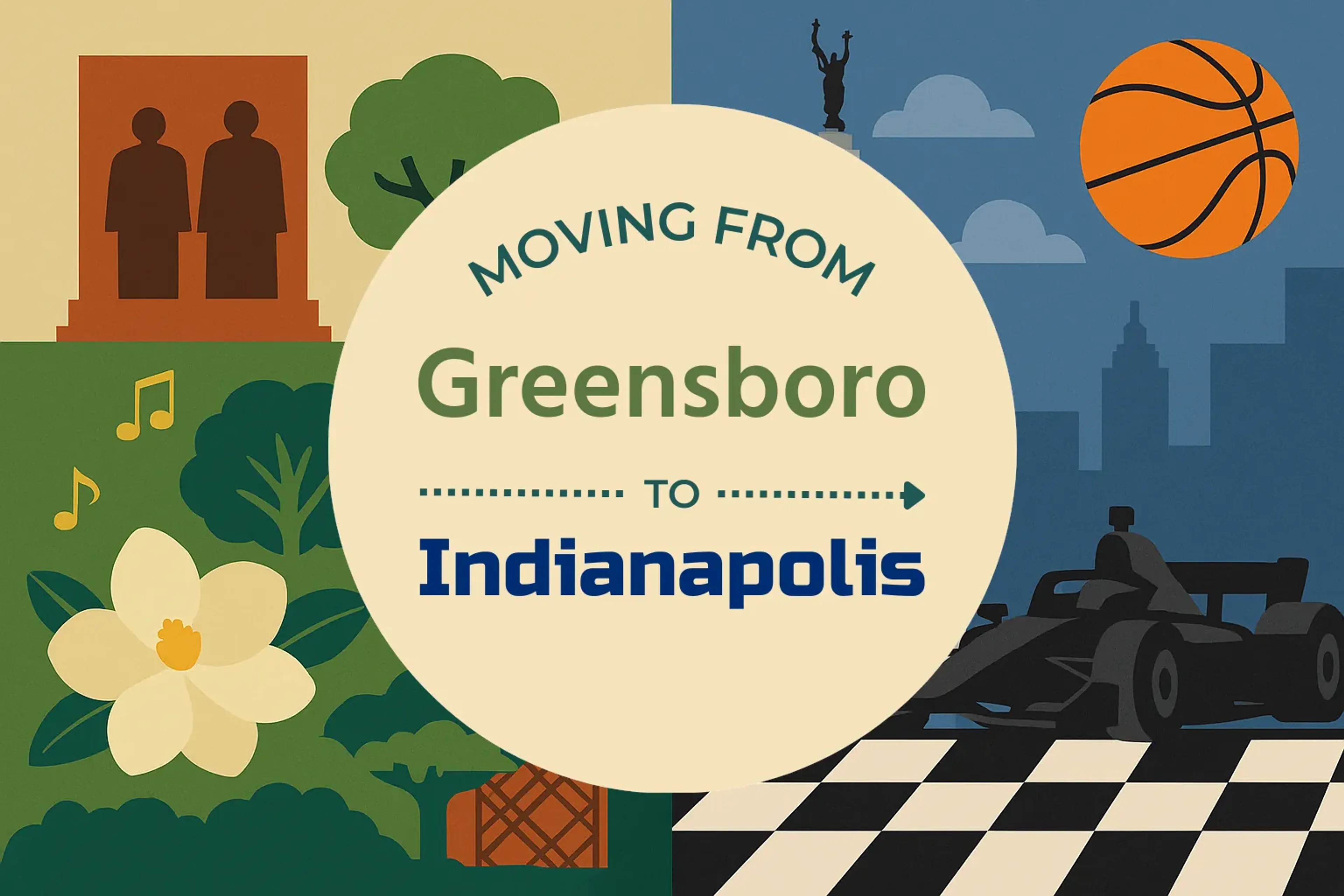 Side-by-side comparison of Greensboro to Indianapolis moving companies