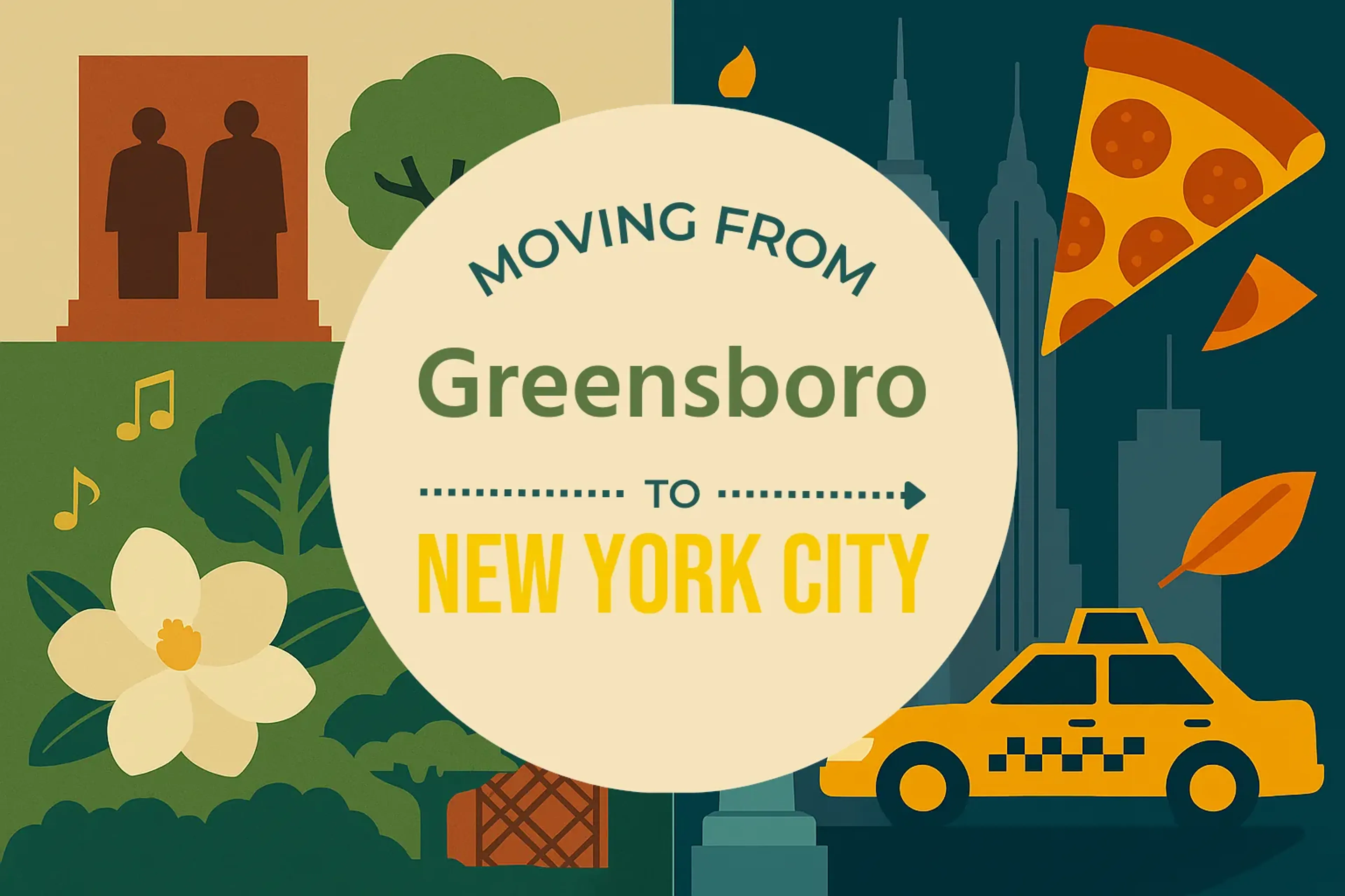 Side-by-side comparison of Greensboro to New York City moving companies