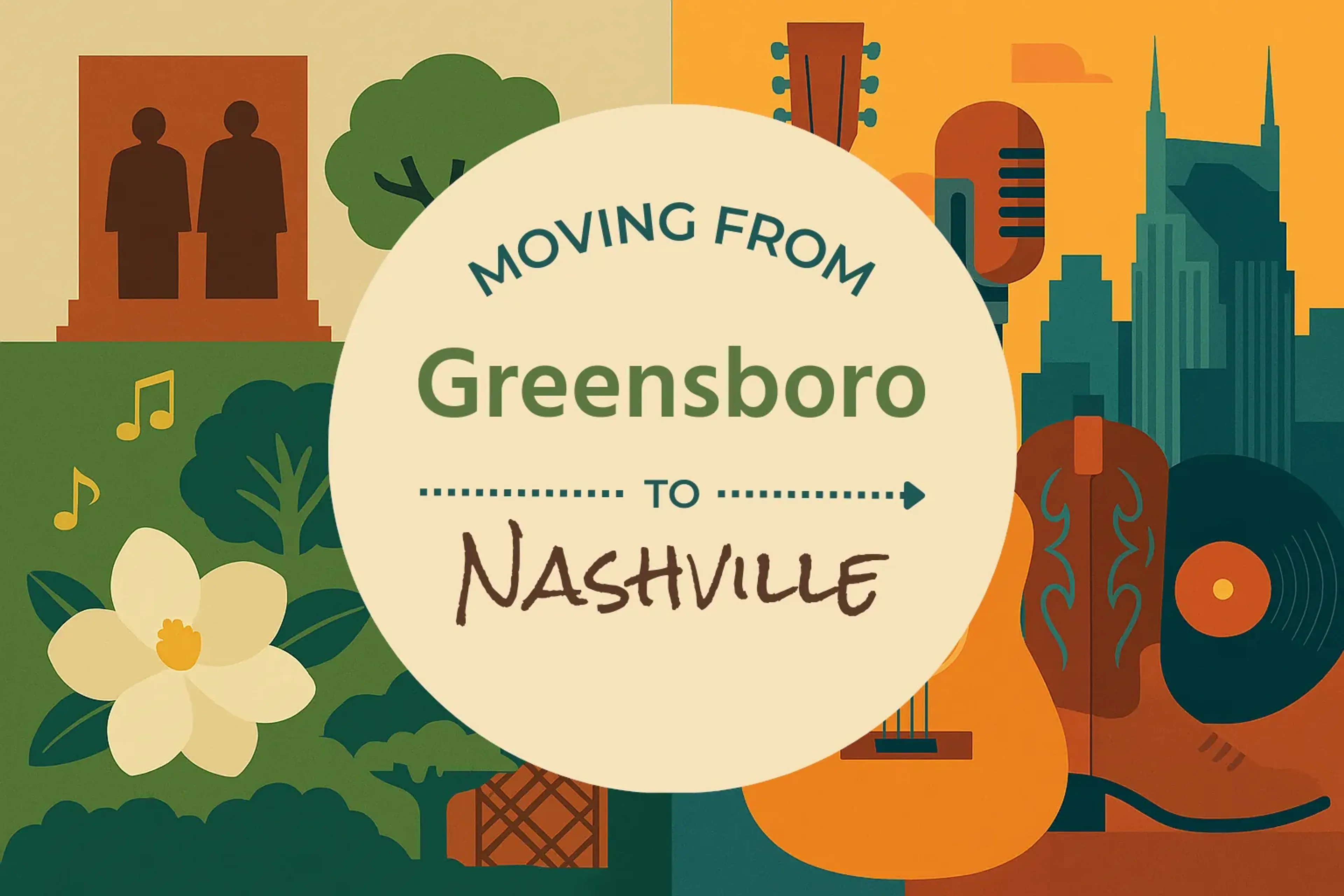 Side-by-side comparison of Greensboro to Nashville moving companies