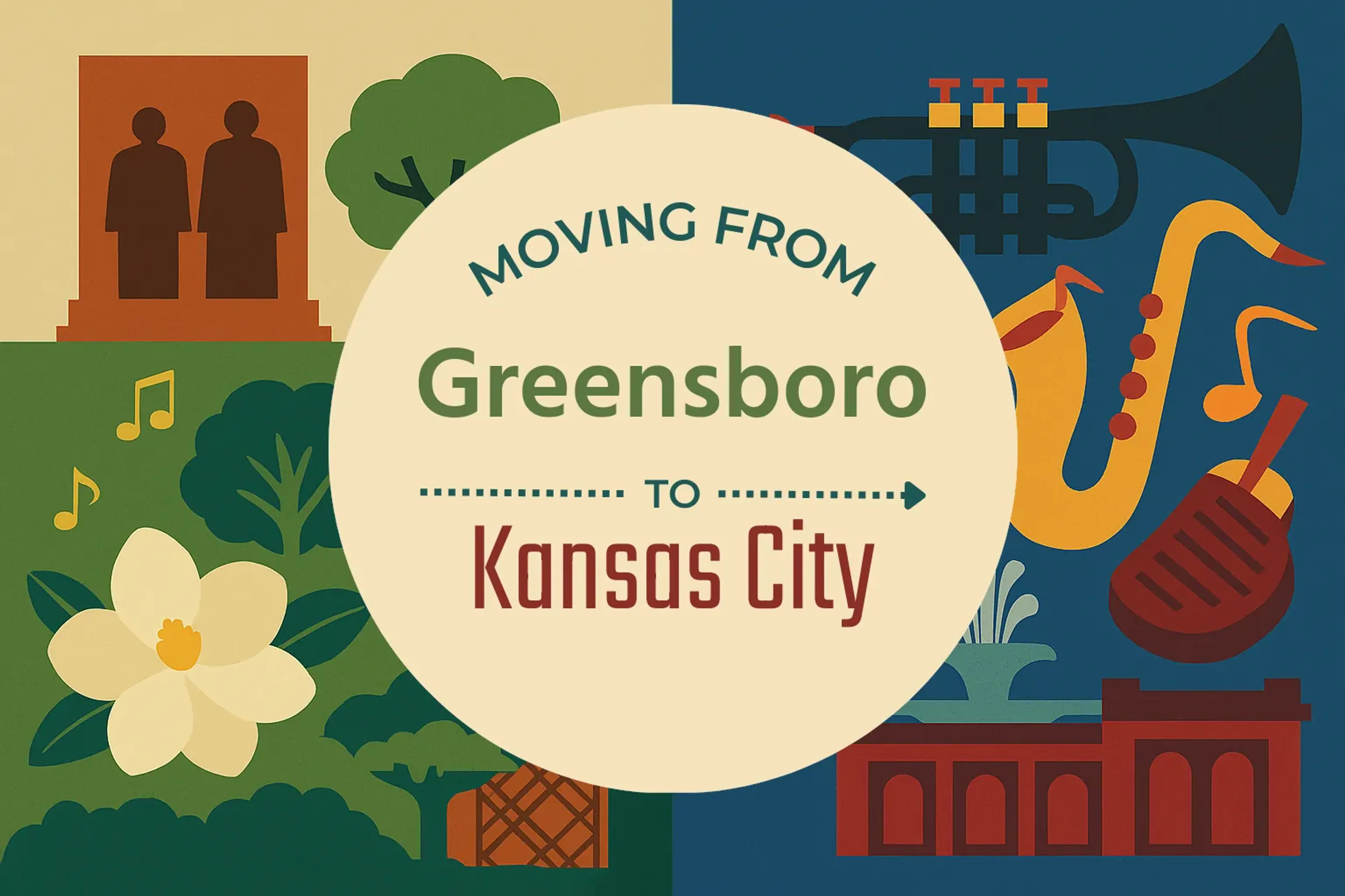 Side-by-side comparison of Greensboro to Kansas City moving companies