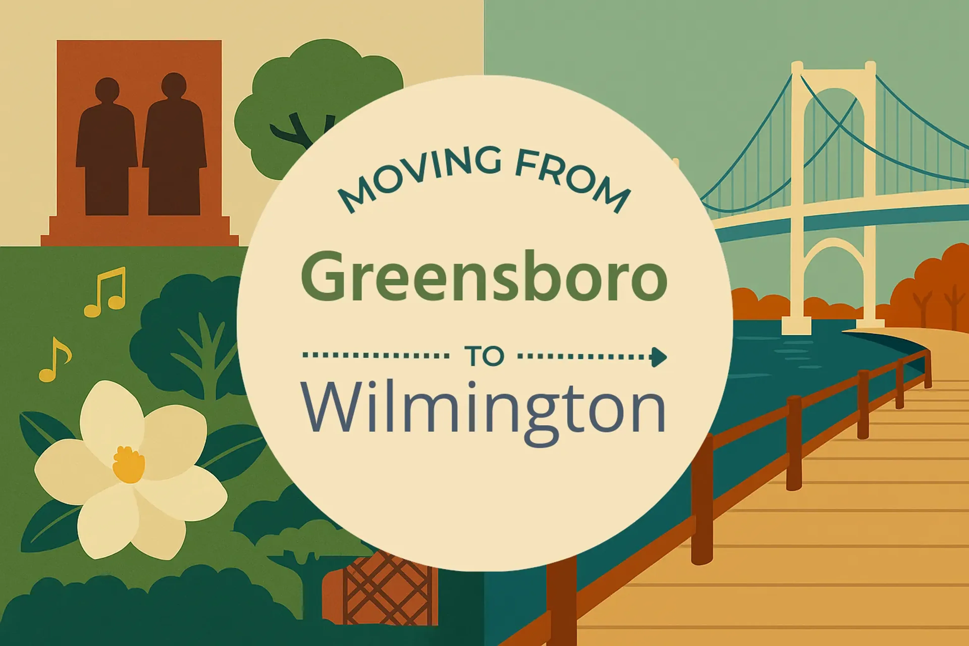 Side-by-side comparison of Greensboro to Wilmington moving companies
