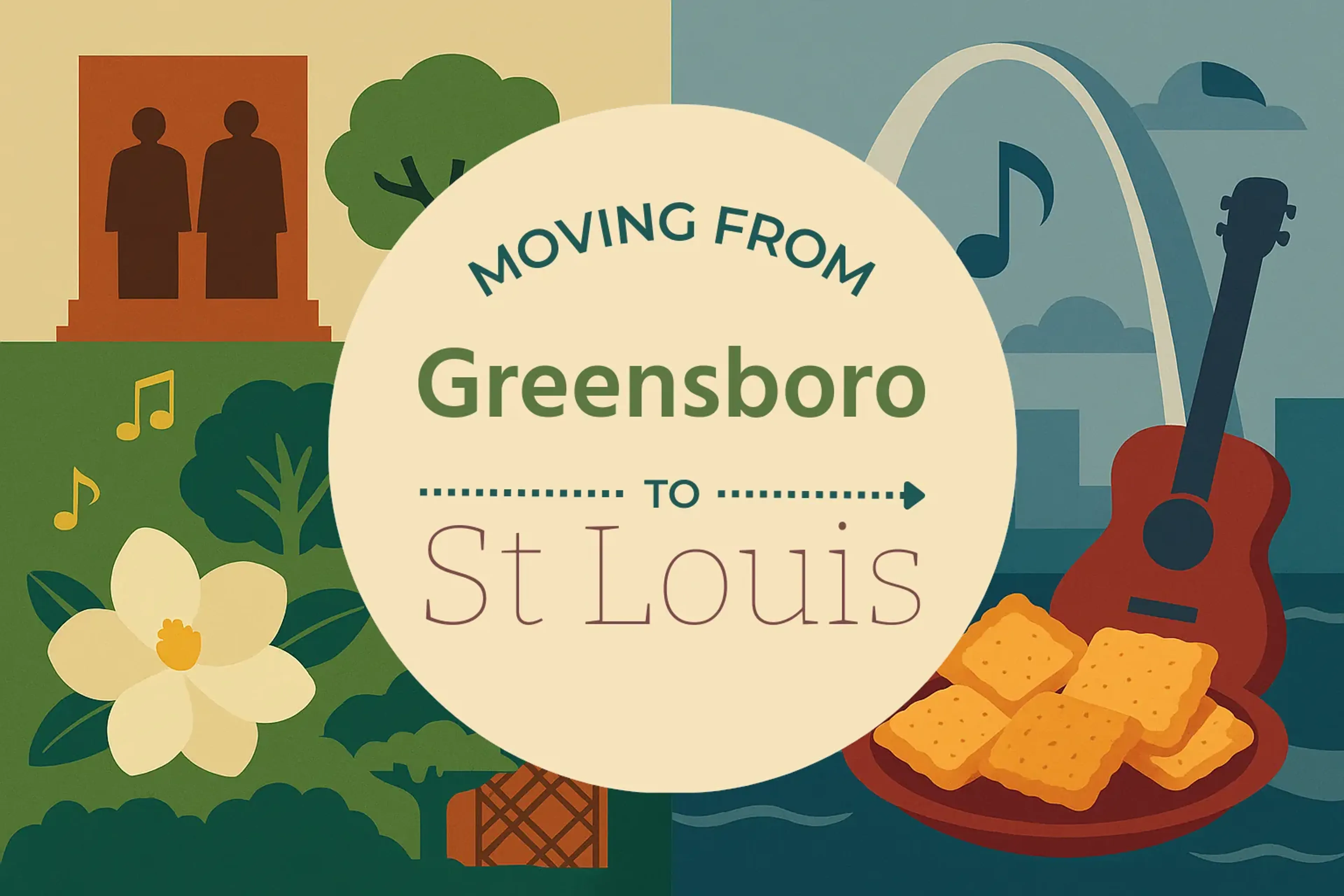 Side-by-side comparison of Greensboro to St. Louis moving companies