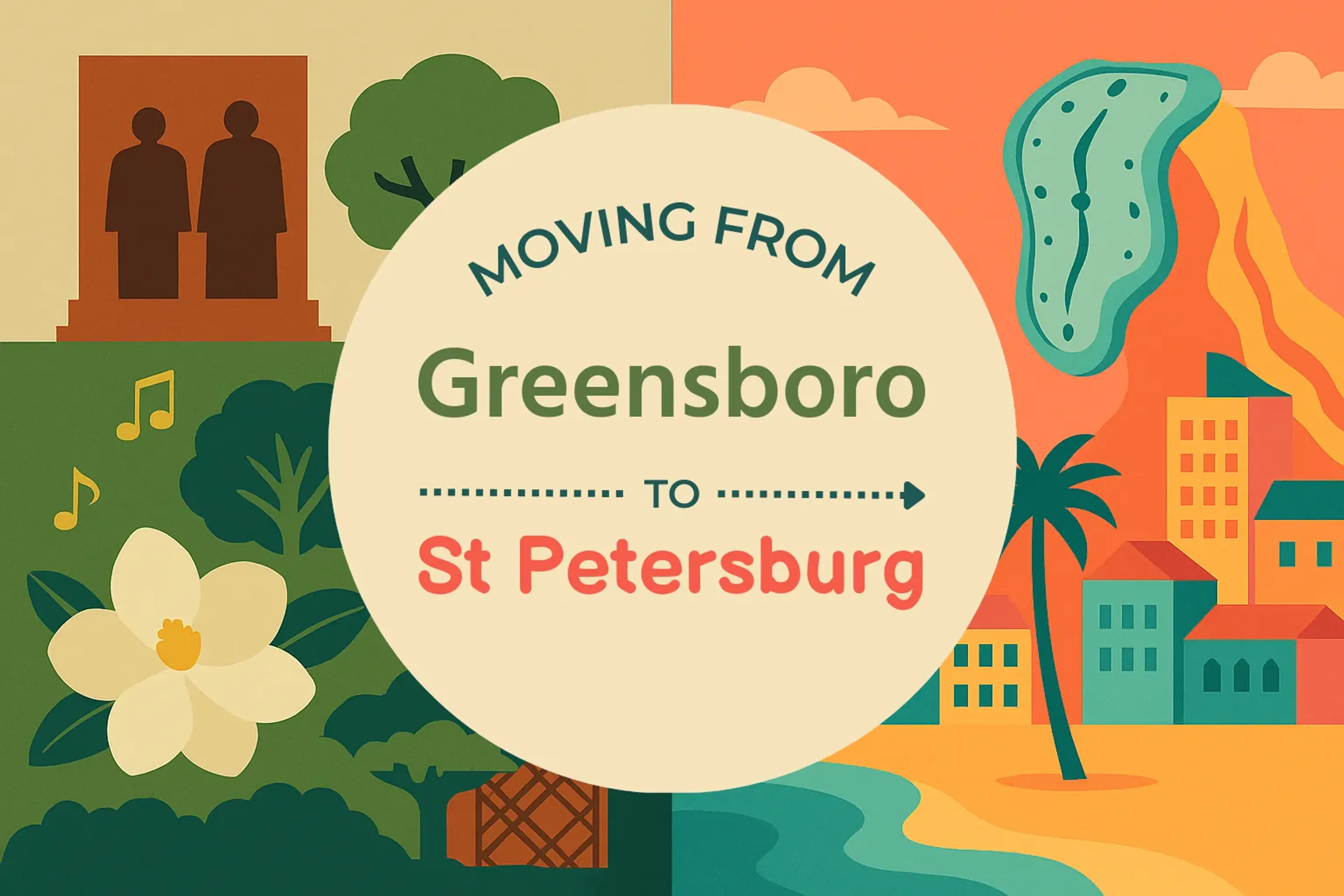 Side-by-side comparison of Greensboro to St. Petersburg moving companies