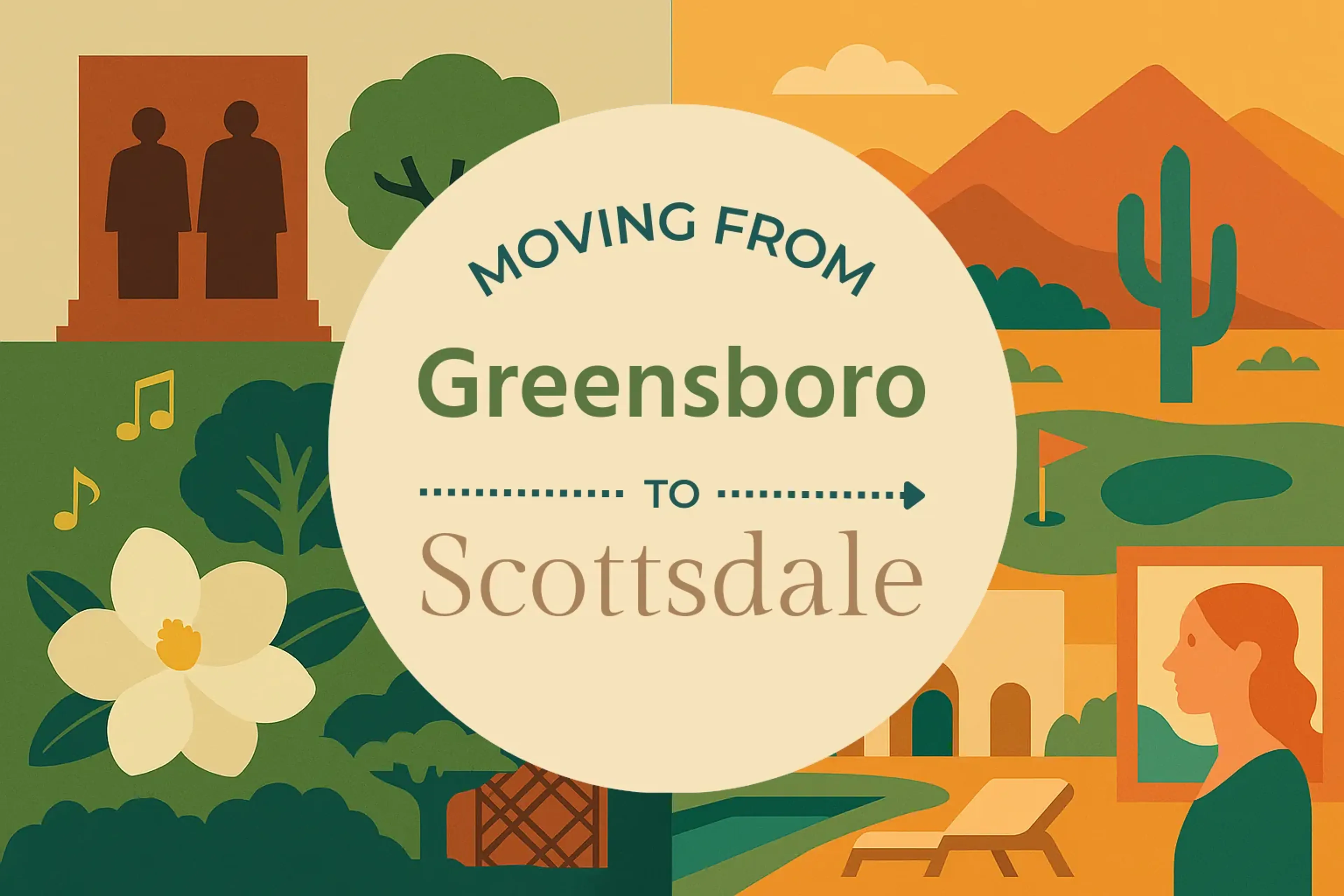 Side-by-side comparison of Greensboro to Scottsdale moving companies