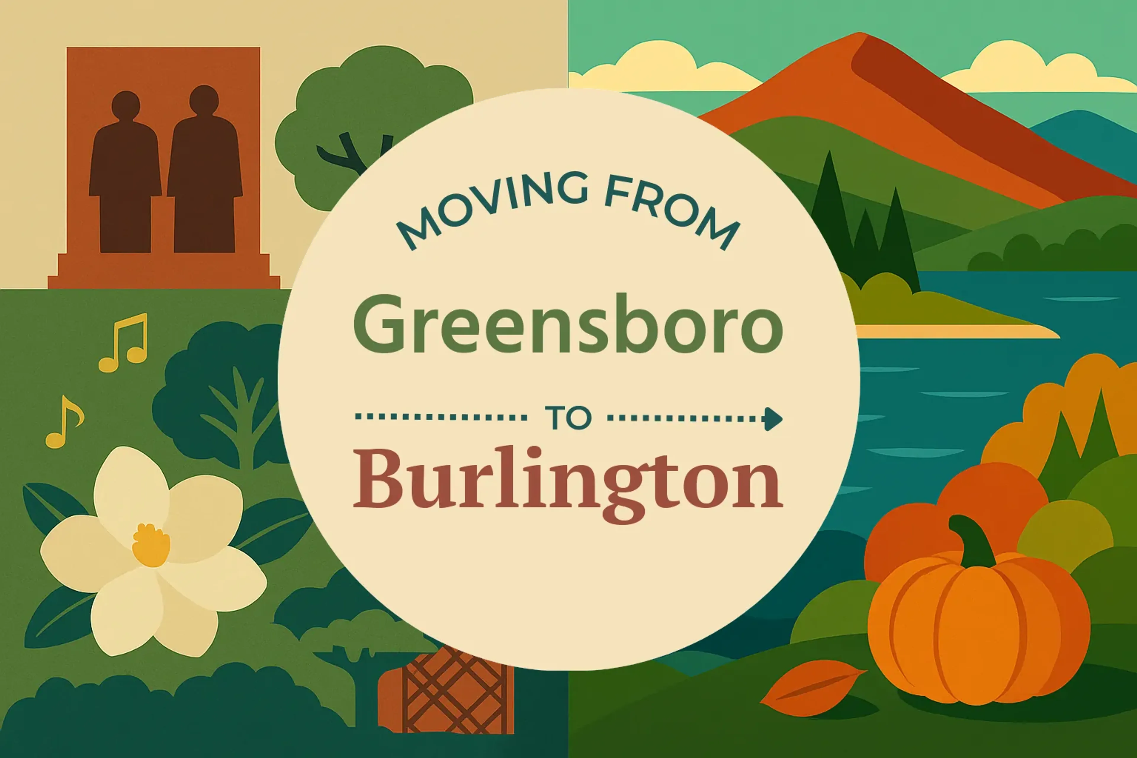 Side-by-side comparison of Greensboro to Burlington moving companies