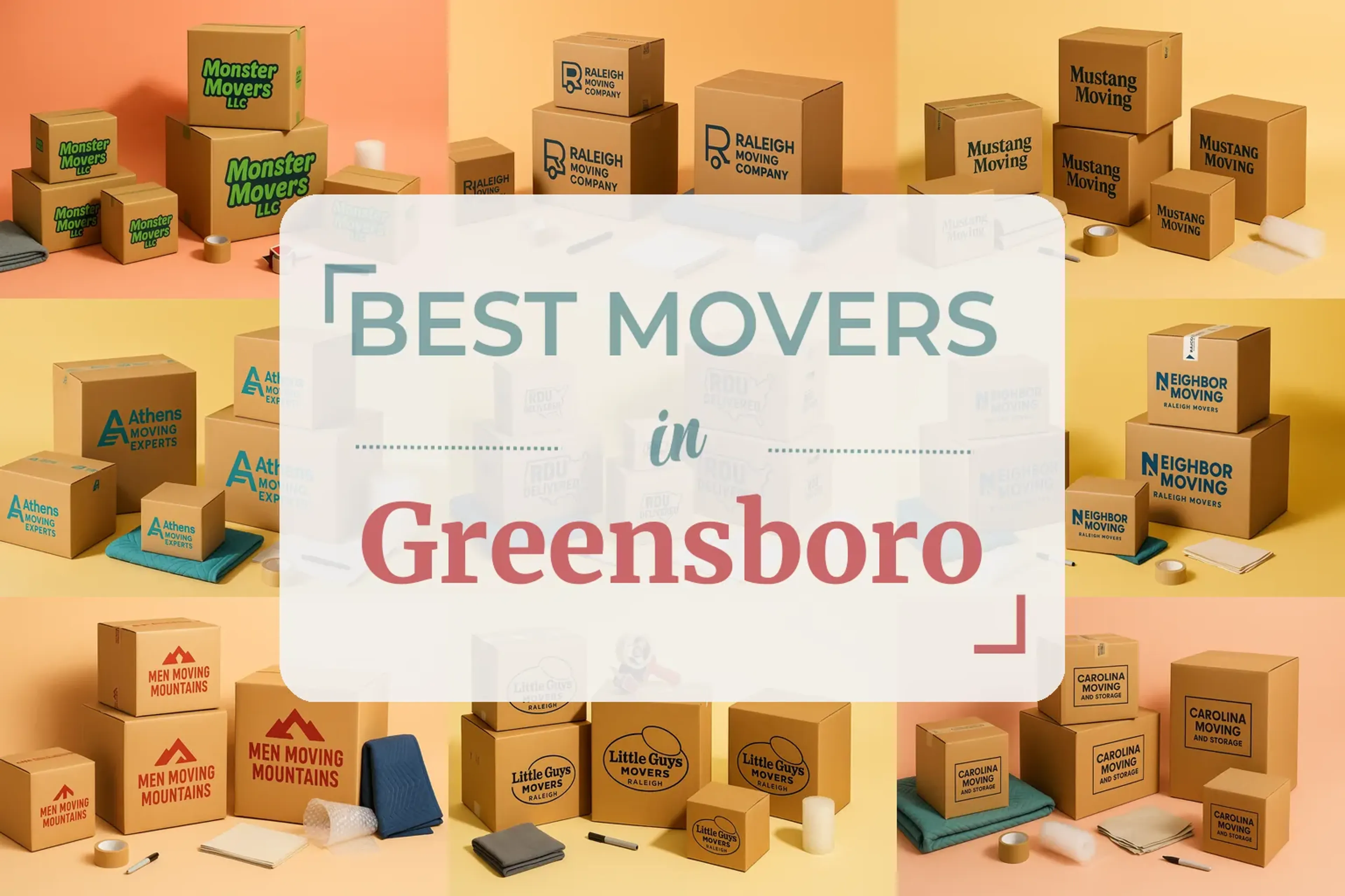 Side-by-side comparison of Greensboro moving companies