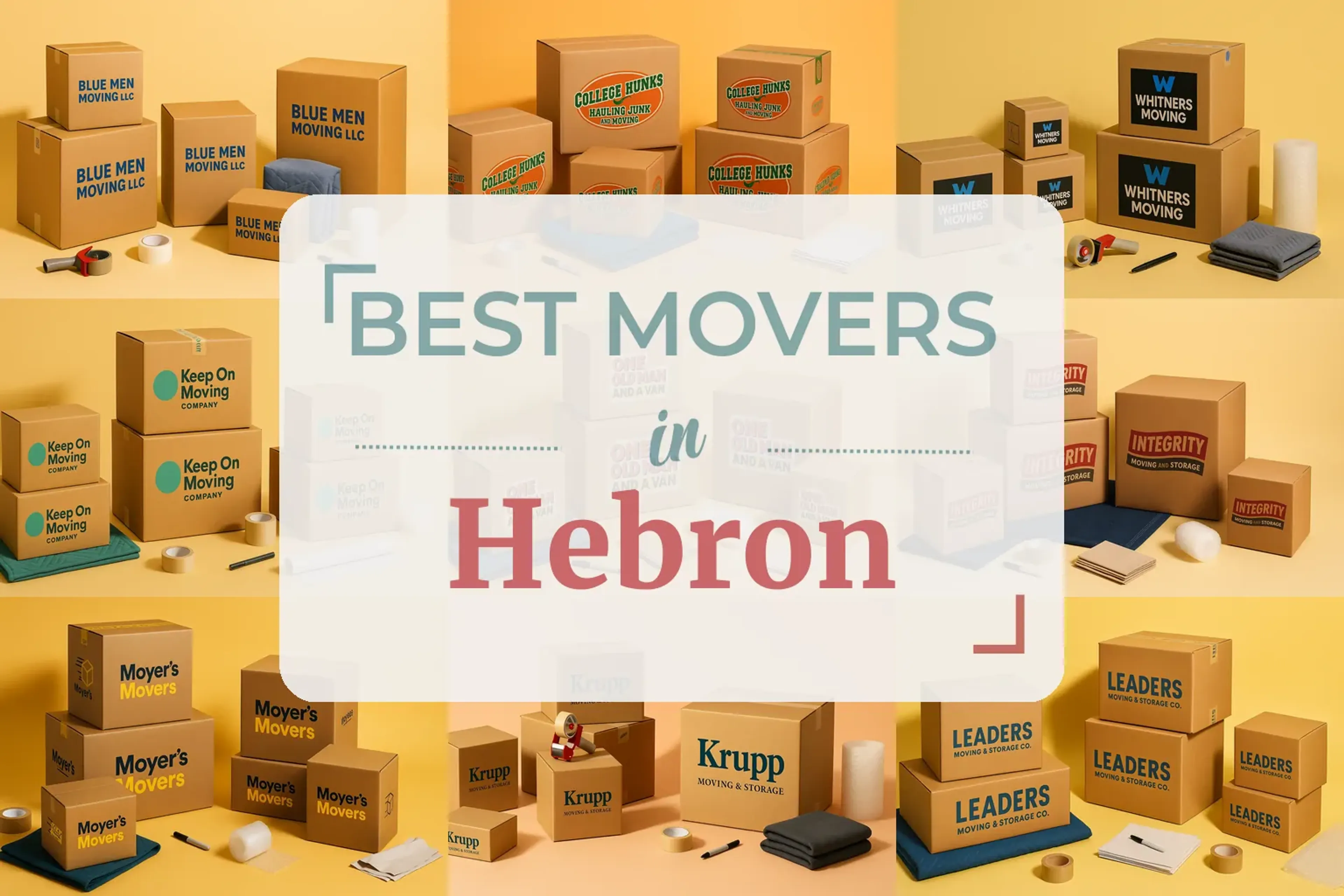 Side-by-side comparison of Hebron moving companies