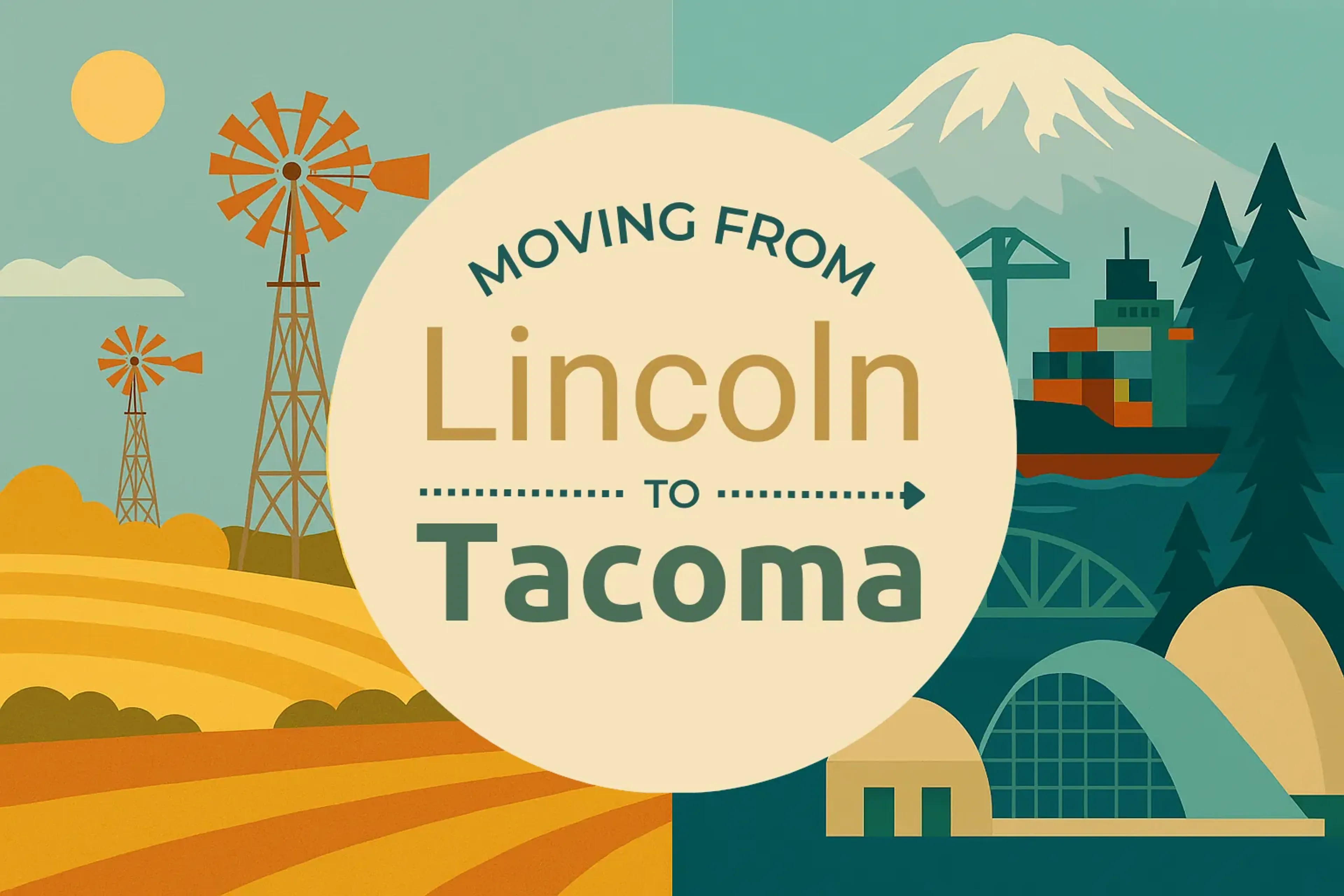 Side-by-side comparison of Lincoln to Tacoma moving companies
