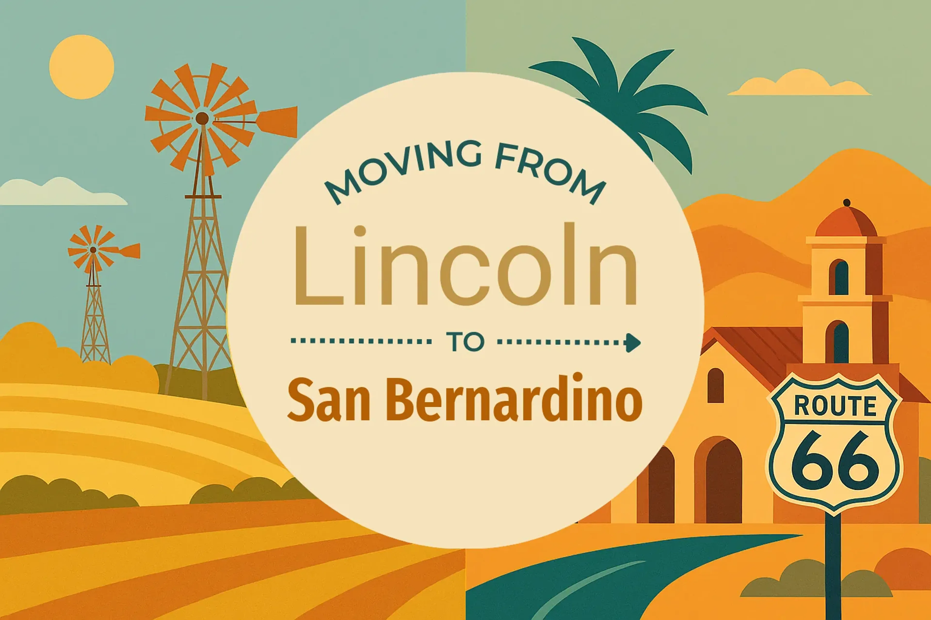 Side-by-side comparison of Lincoln to San Bernardino moving companies