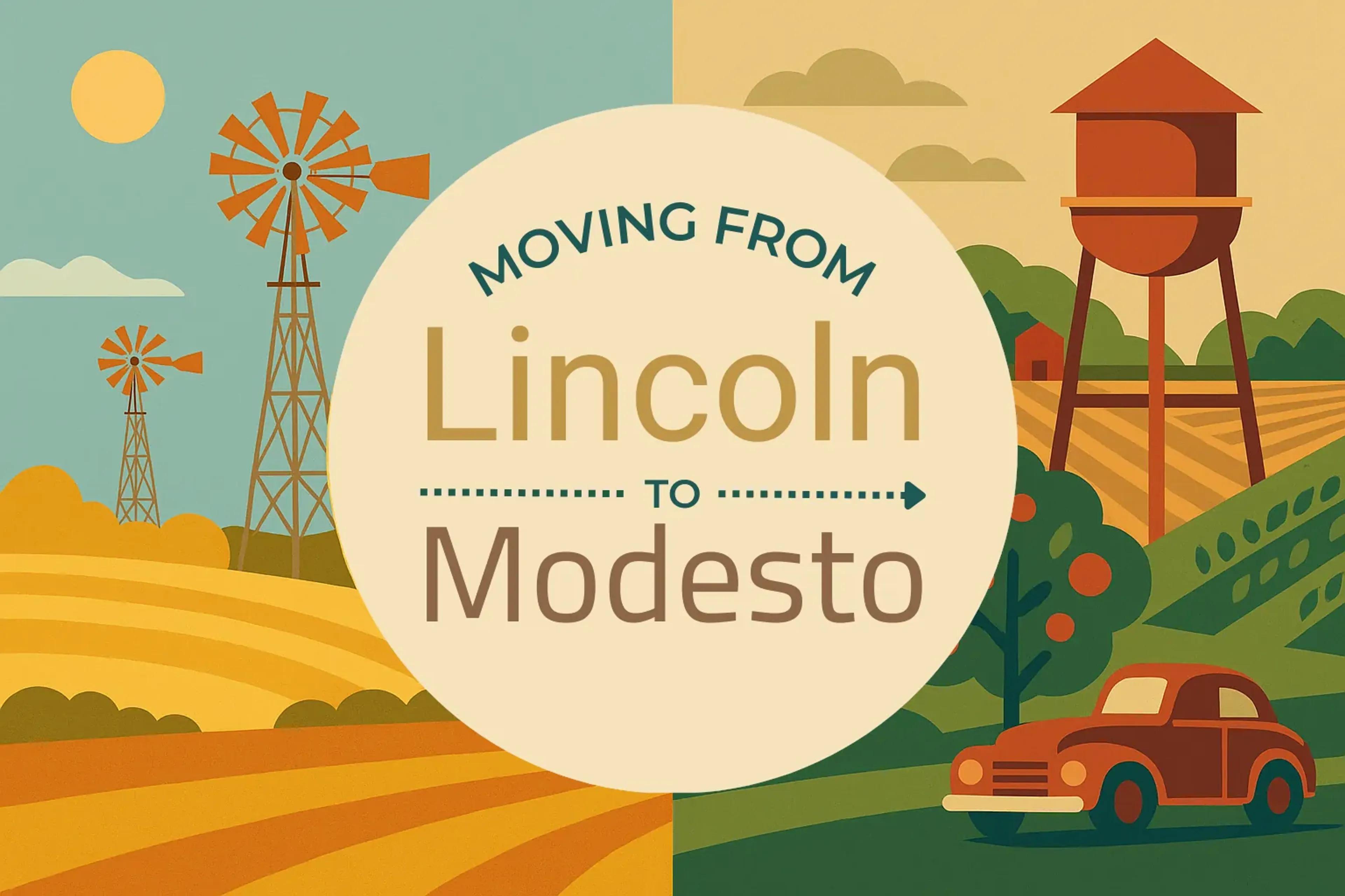 Side-by-side comparison of Lincoln to Modesto moving companies