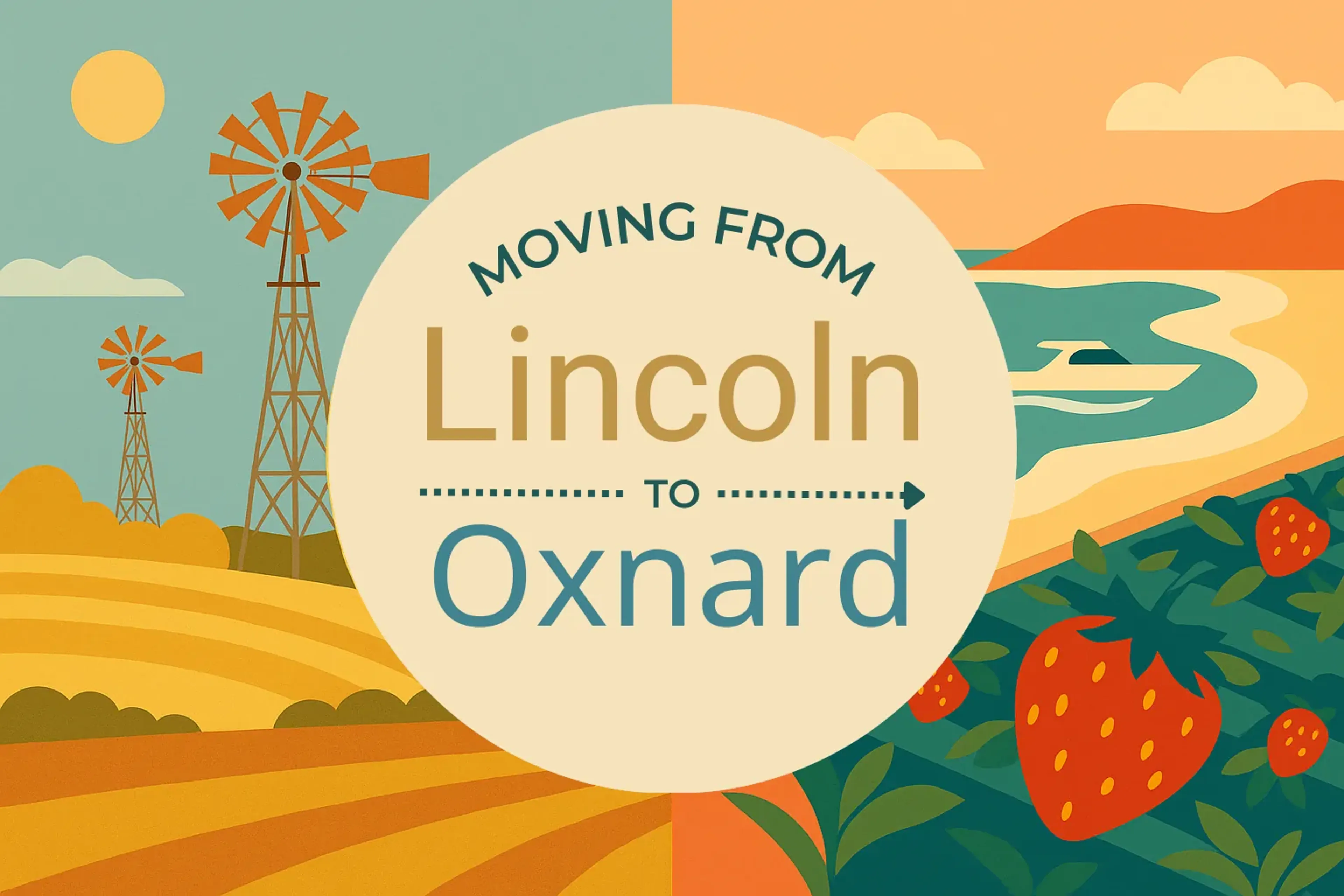 Side-by-side comparison of Lincoln to Oxnard moving companies