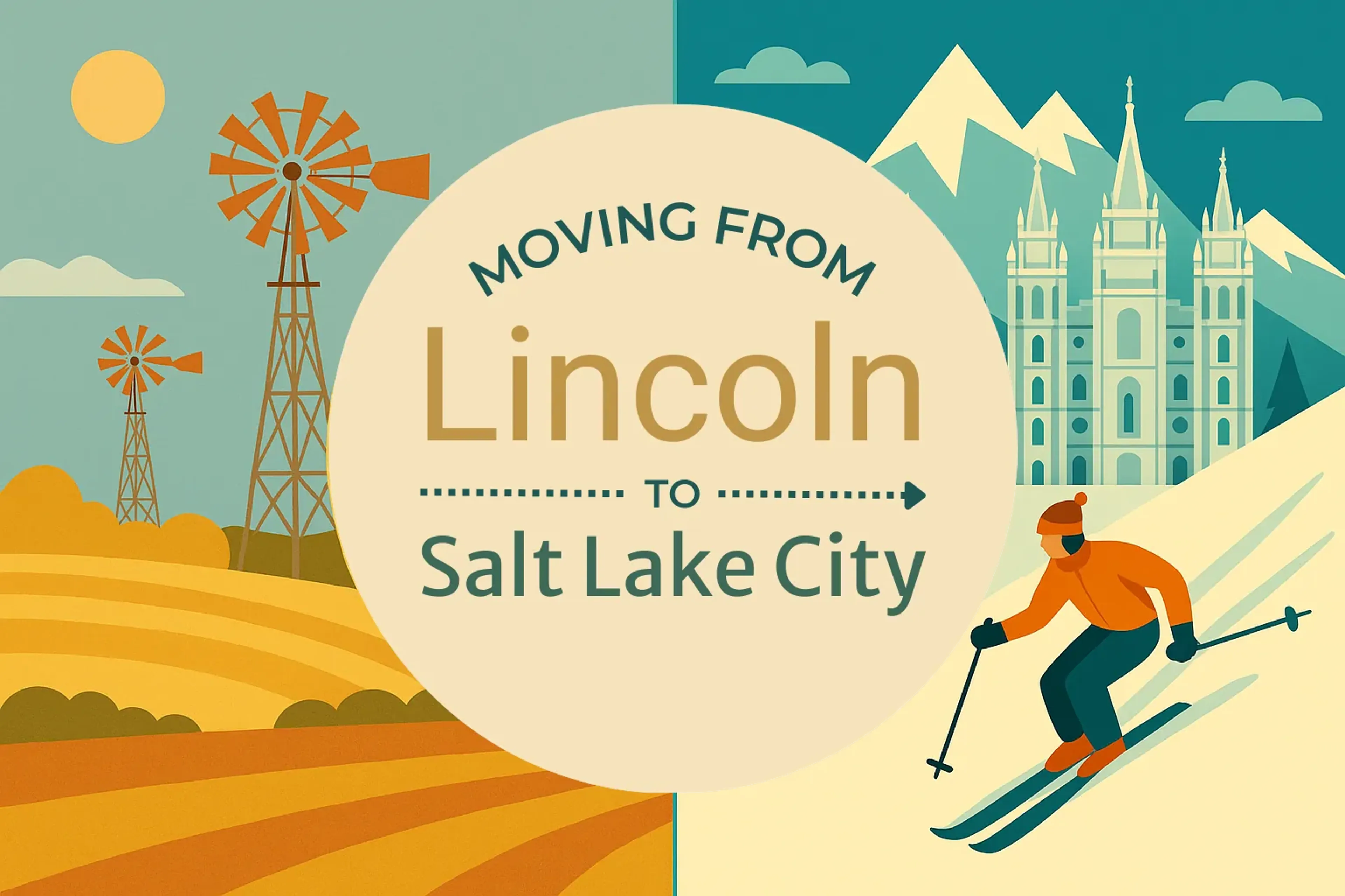 Side-by-side comparison of Lincoln to Salt Lake City moving companies