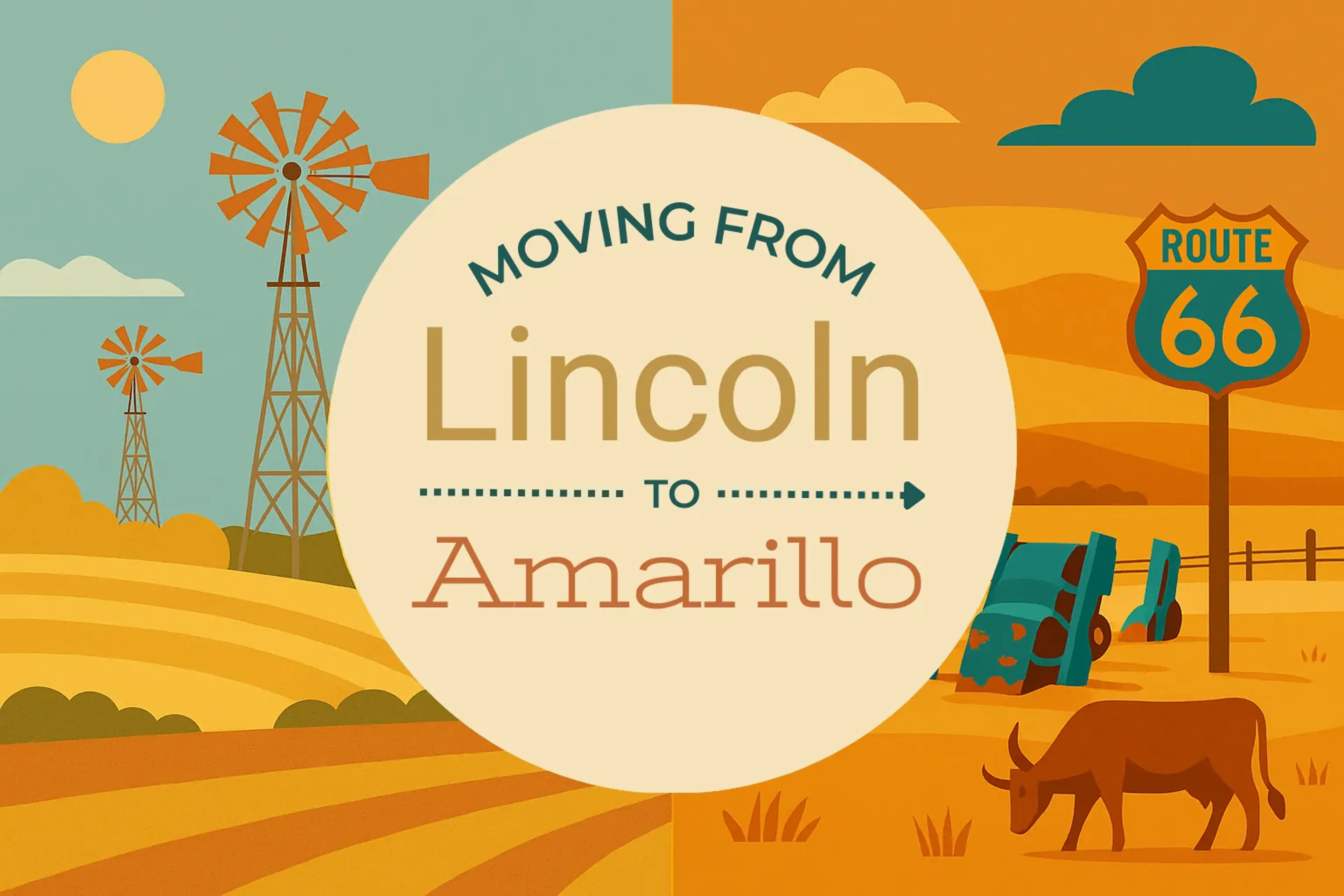 Side-by-side comparison of Lincoln to Amarillo moving companies