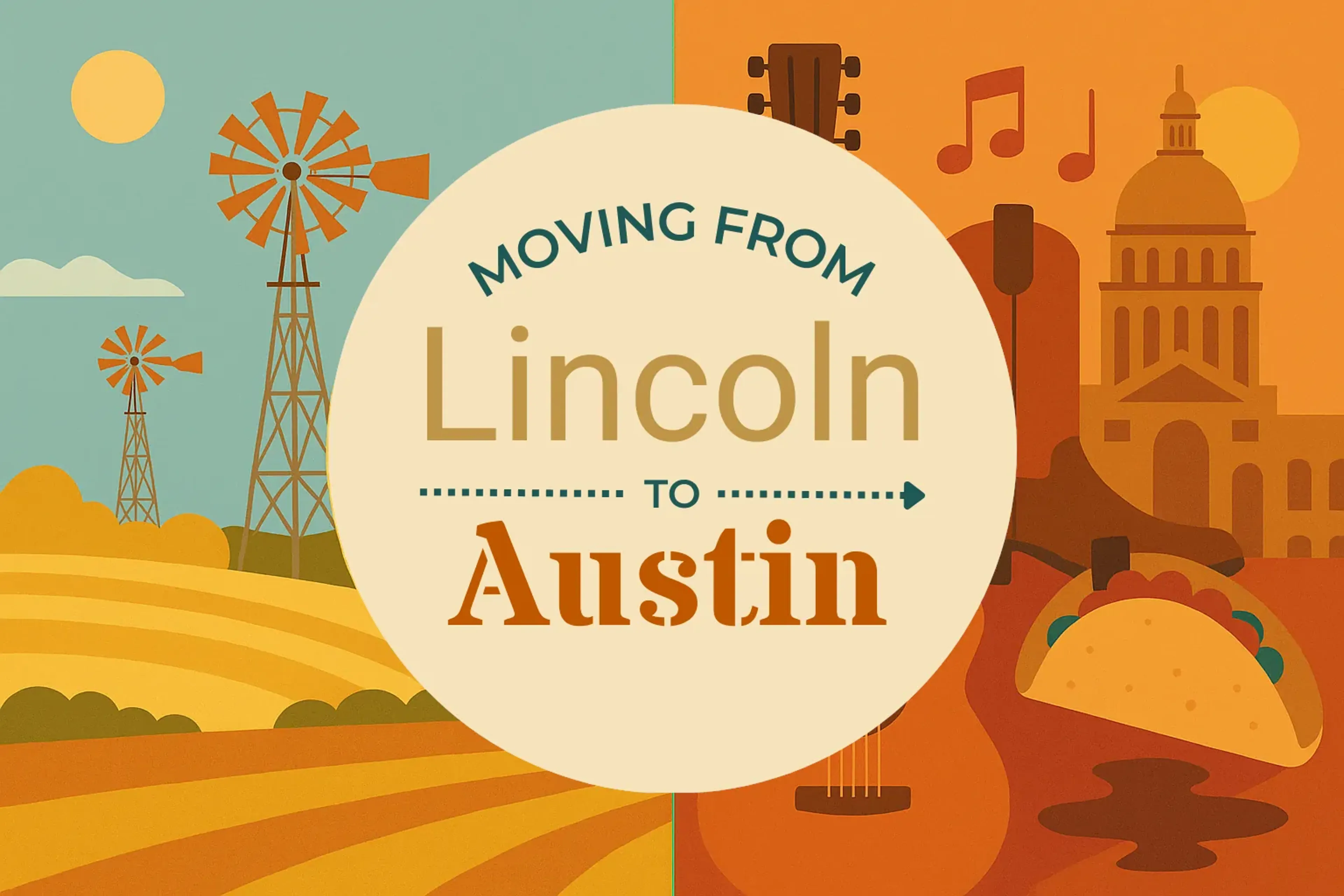 Side-by-side comparison of Lincoln to Austin moving companies