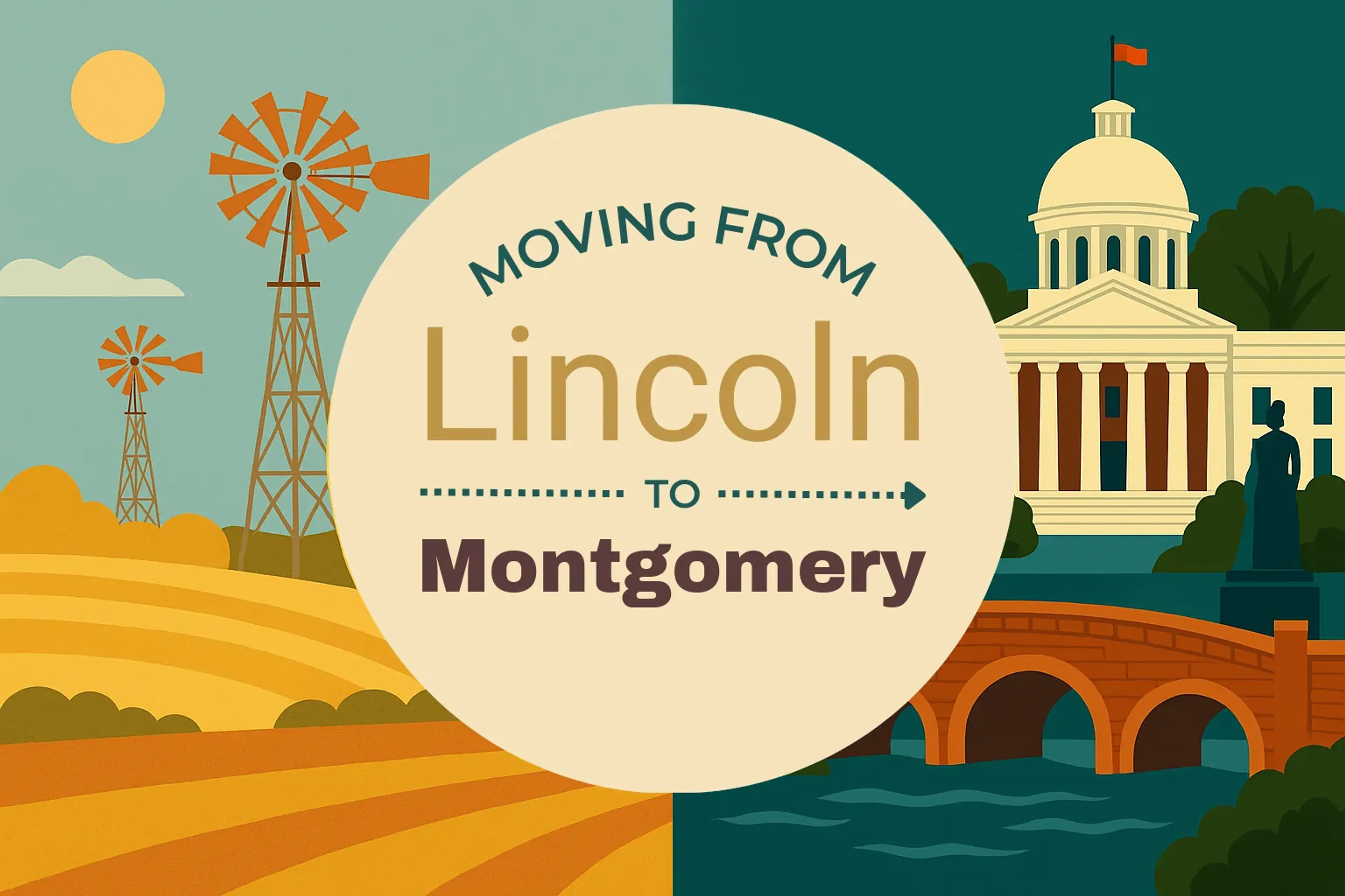 Side-by-side comparison of Lincoln to Montgomery moving companies