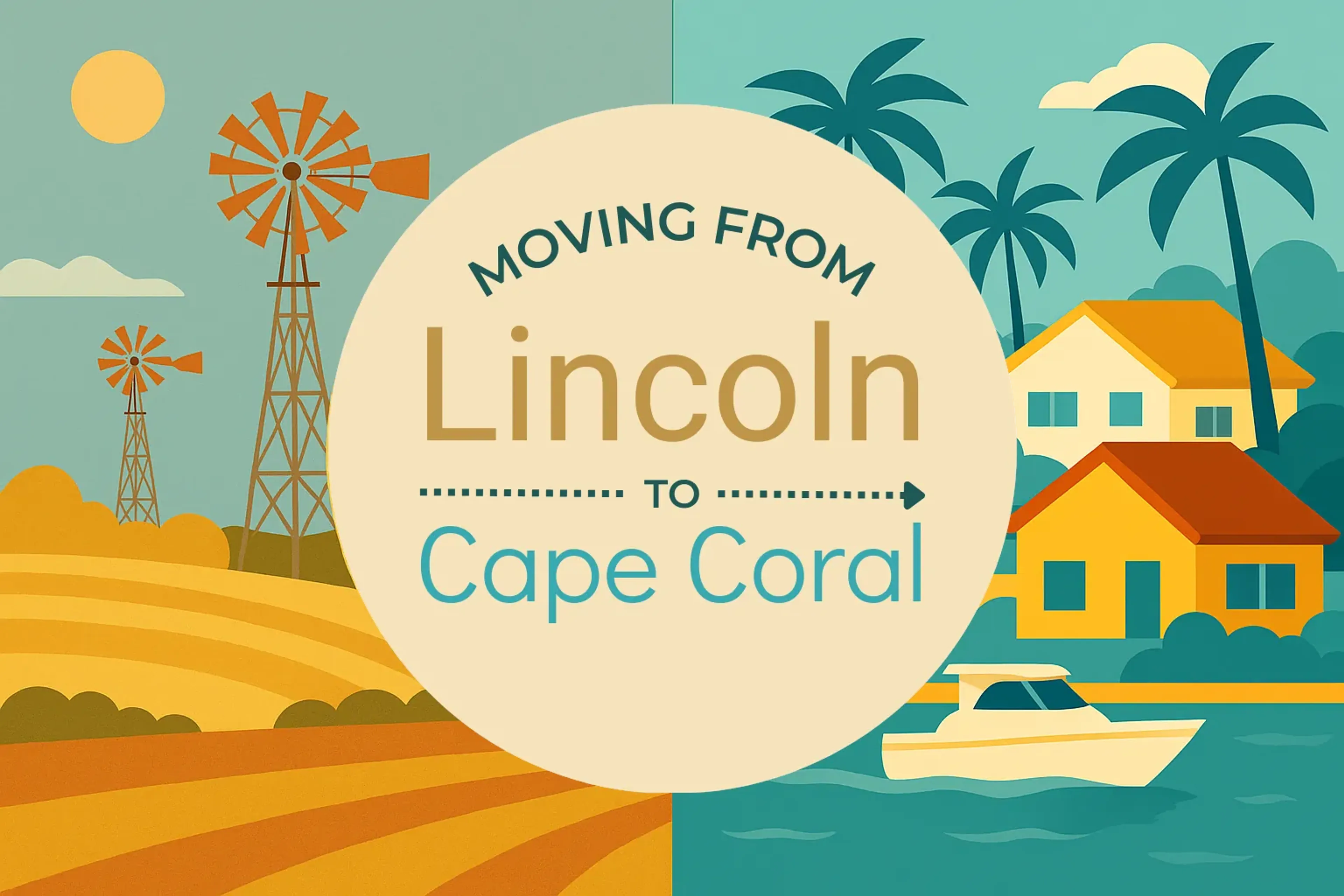Side-by-side comparison of Lincoln to Cape Coral moving companies