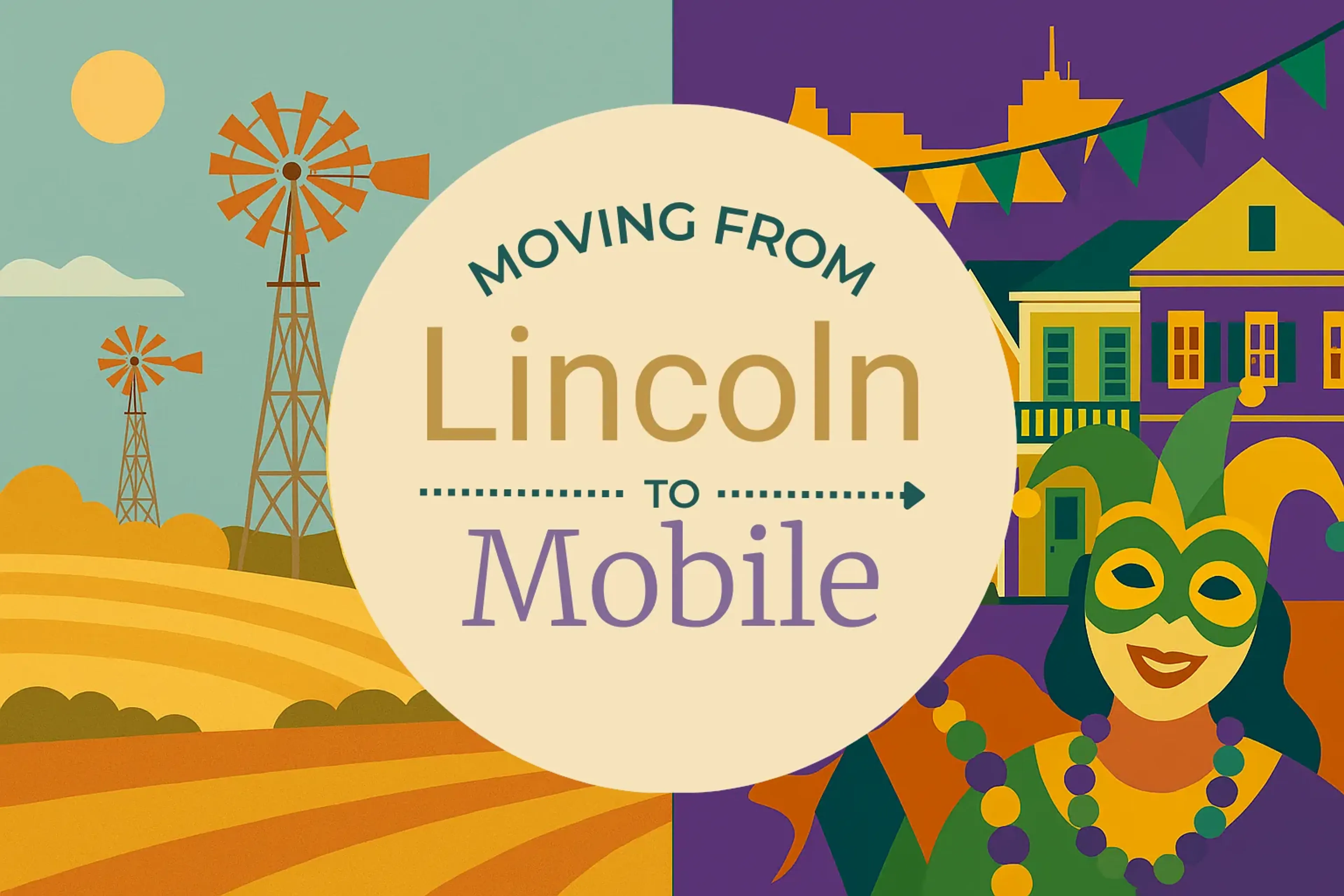Side-by-side comparison of Lincoln to Mobile moving companies