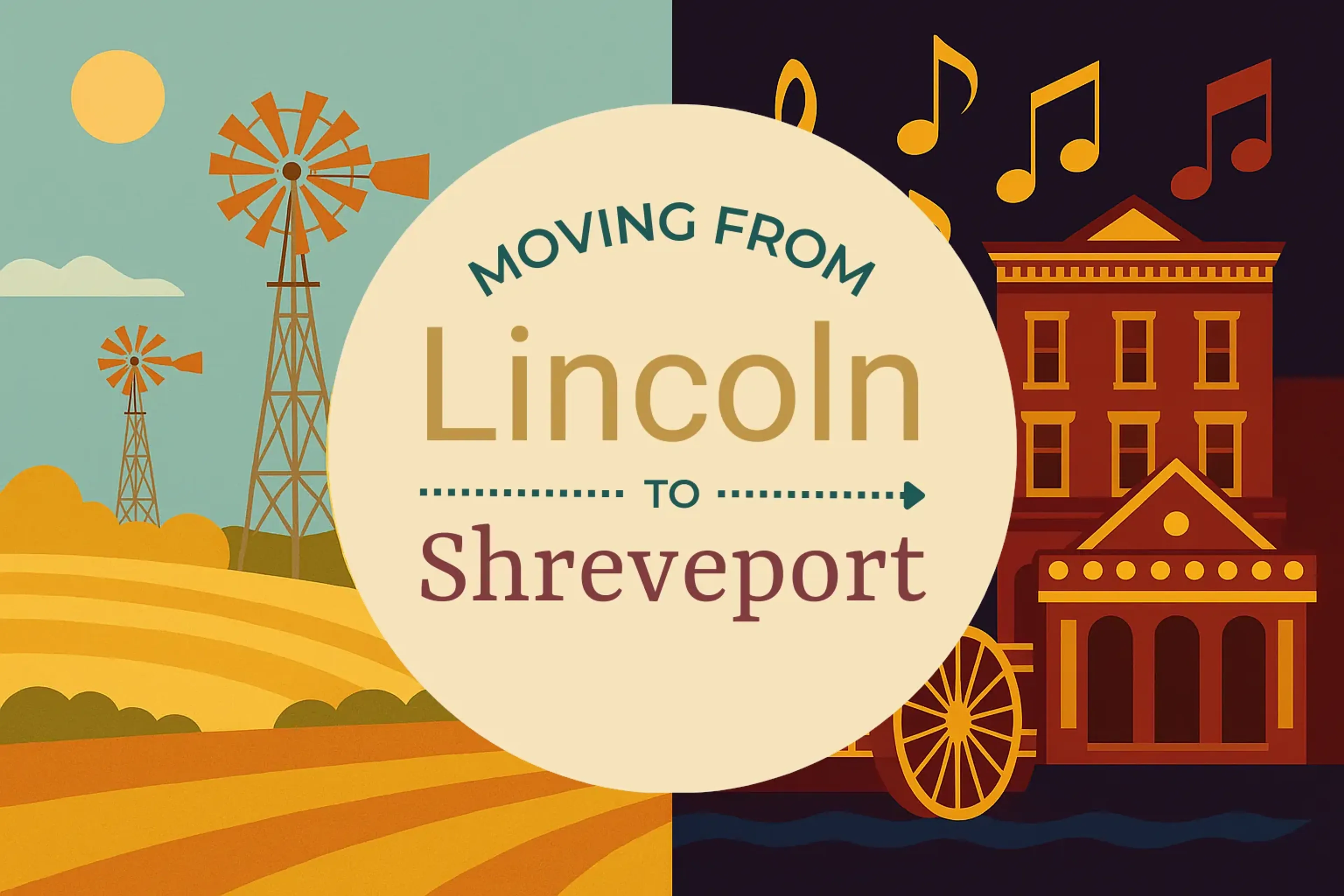 Side-by-side comparison of Lincoln to Shreveport moving companies
