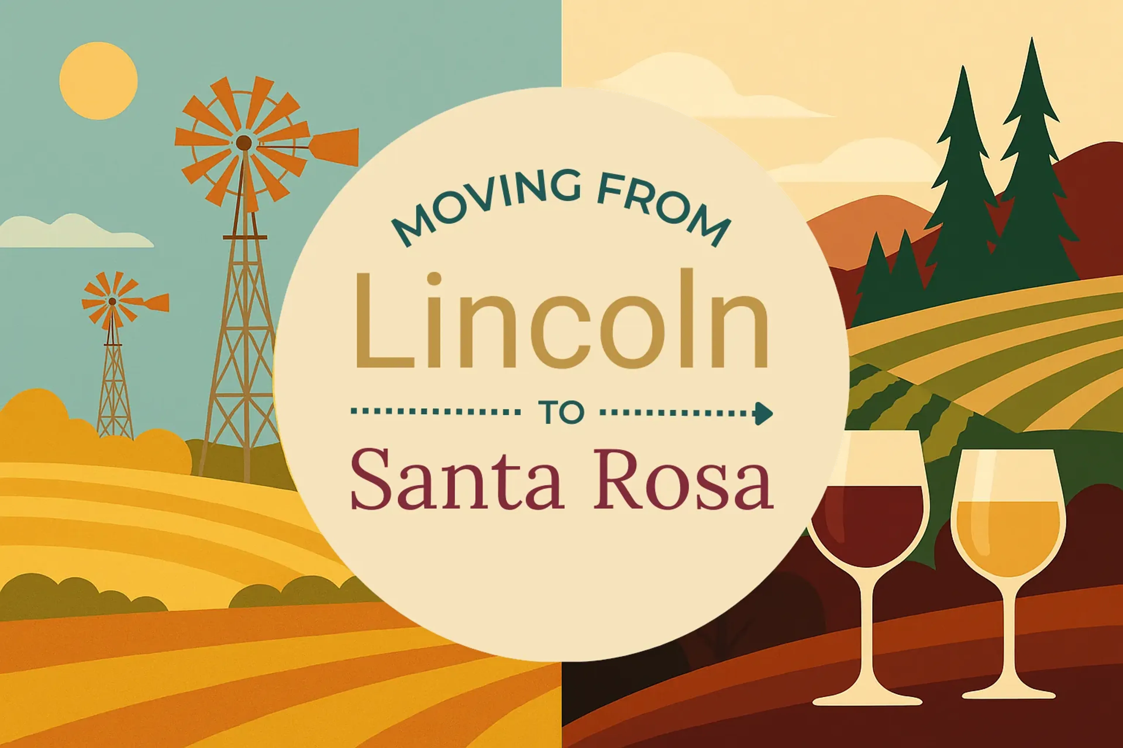 Side-by-side comparison of Lincoln to Santa Rosa moving companies