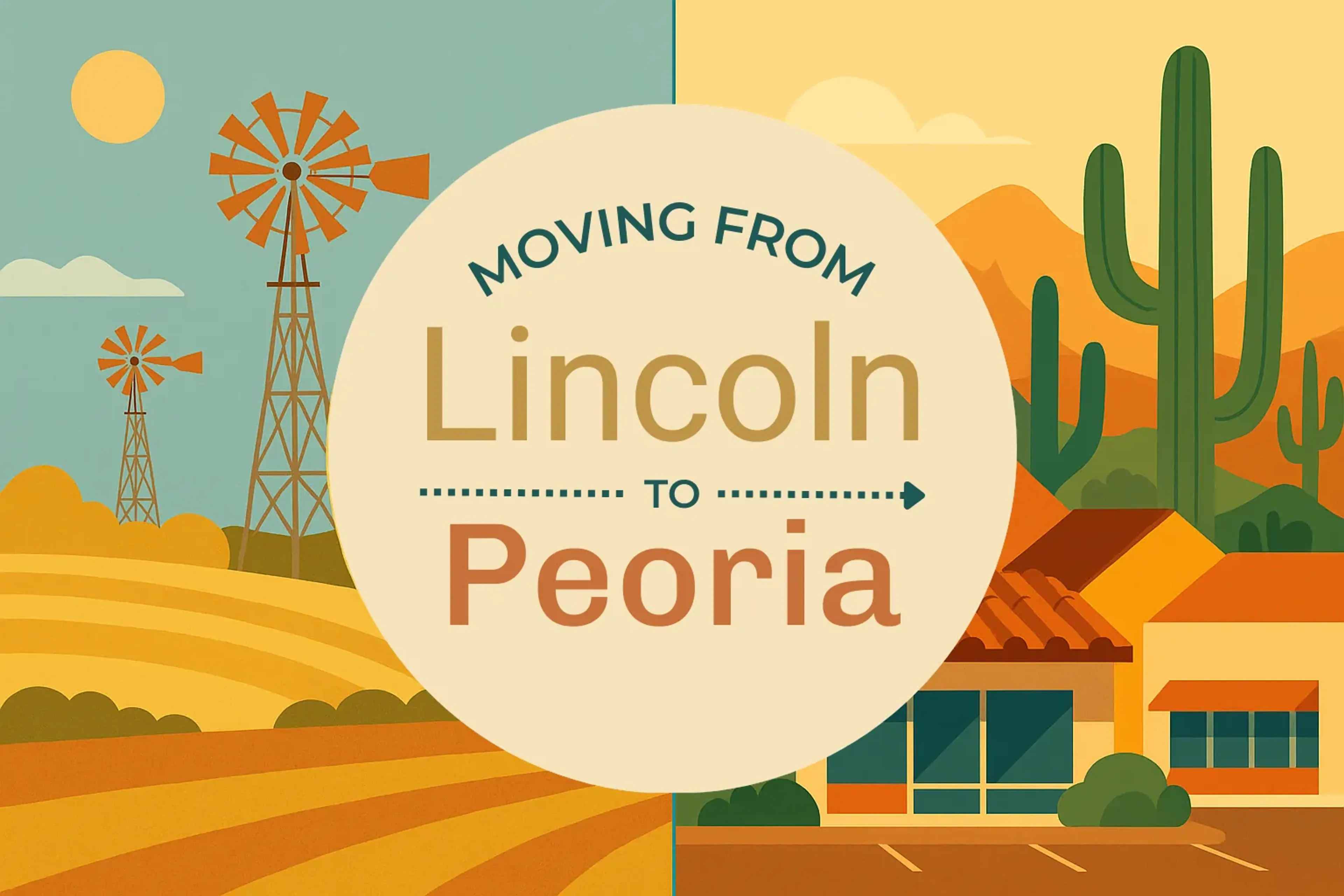 Side-by-side comparison of Lincoln to Peoria moving companies