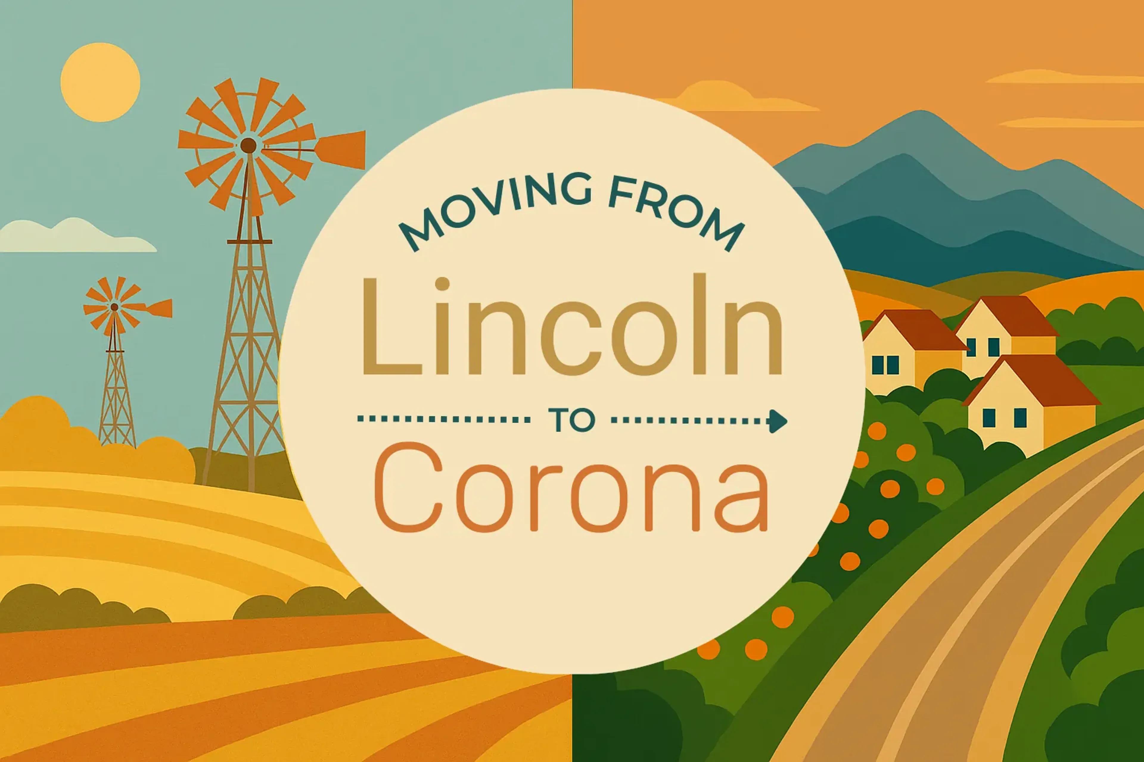 Side-by-side comparison of Lincoln to Corona moving companies