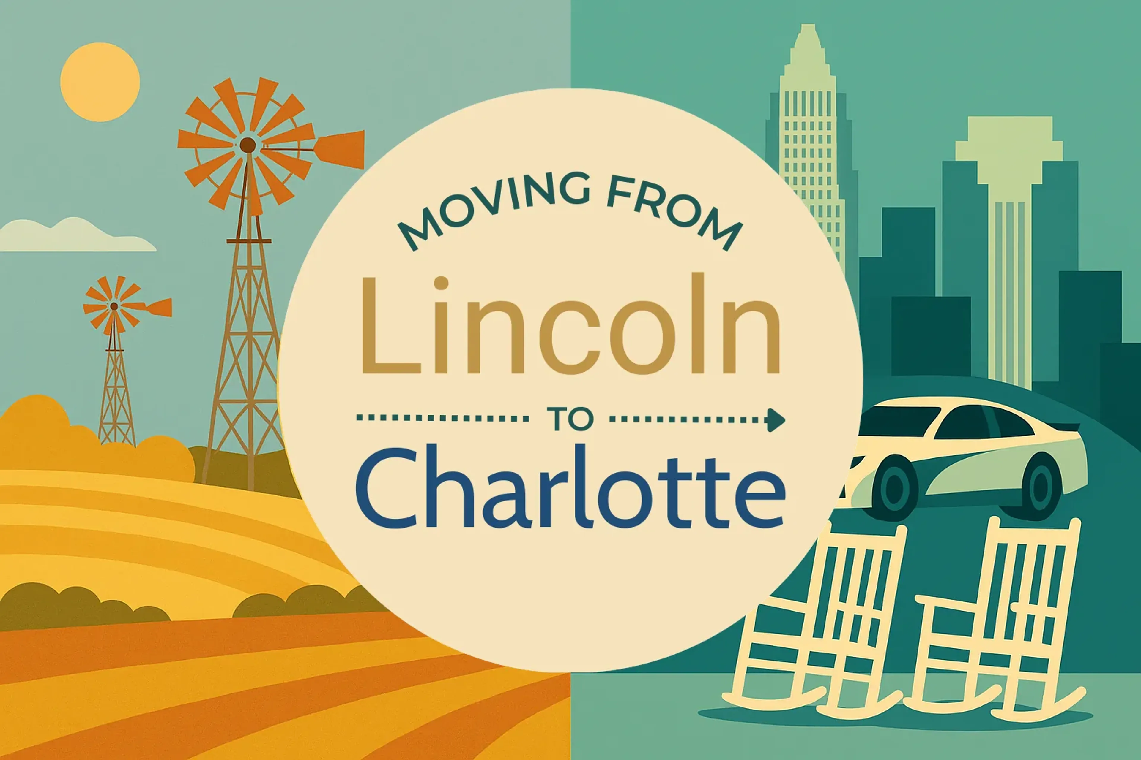Side-by-side comparison of Lincoln to Charlotte moving companies
