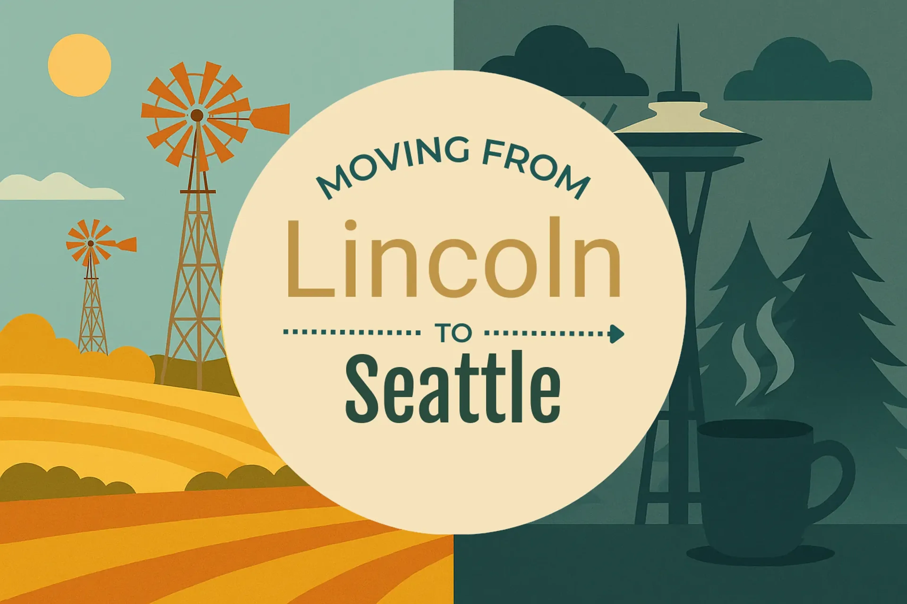 Side-by-side comparison of Lincoln to Seattle moving companies