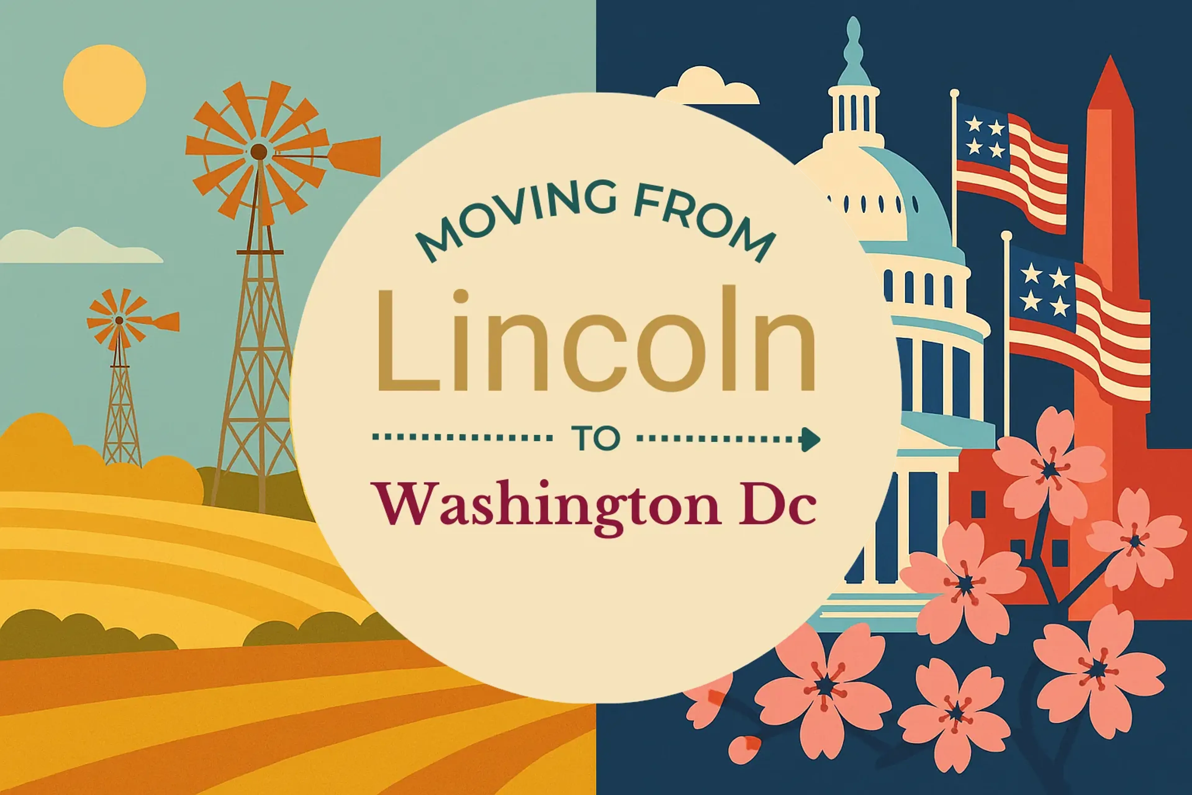 Side-by-side comparison of Lincoln to Washington DC moving companies